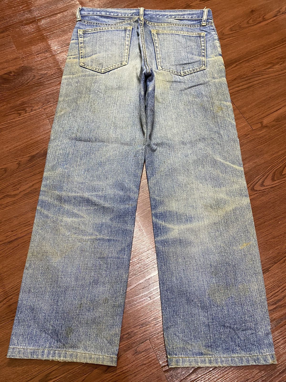 Japanese Brand Vintage Japanese Brands Uniqlo Crazy Mud Wash Loose Jeans Size US 32 / EU 48 - 2 Thumbnail