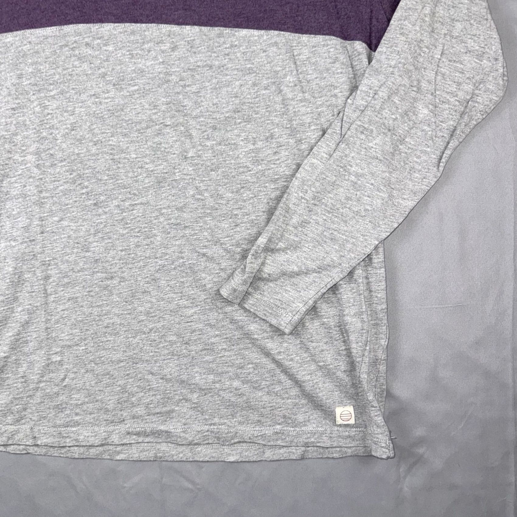 Marine Layer Marine Layer Shirt Mens S Gray Colorblock Long Sleeve Crewneck Tee Top Size US S / EU 44-46 / 1 - 5 Thumbnail