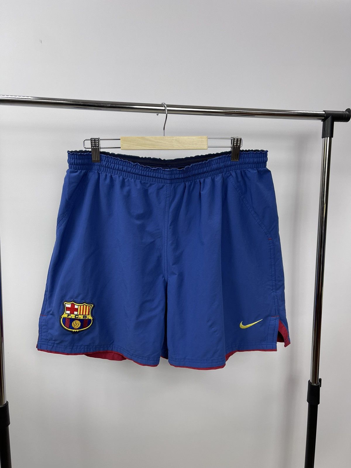 Nike × Vintage Vintage Nike Barcelona Soccer Shorts Football Shorts SizeXL Size US 36 / EU 52 - 1 Thumbnail