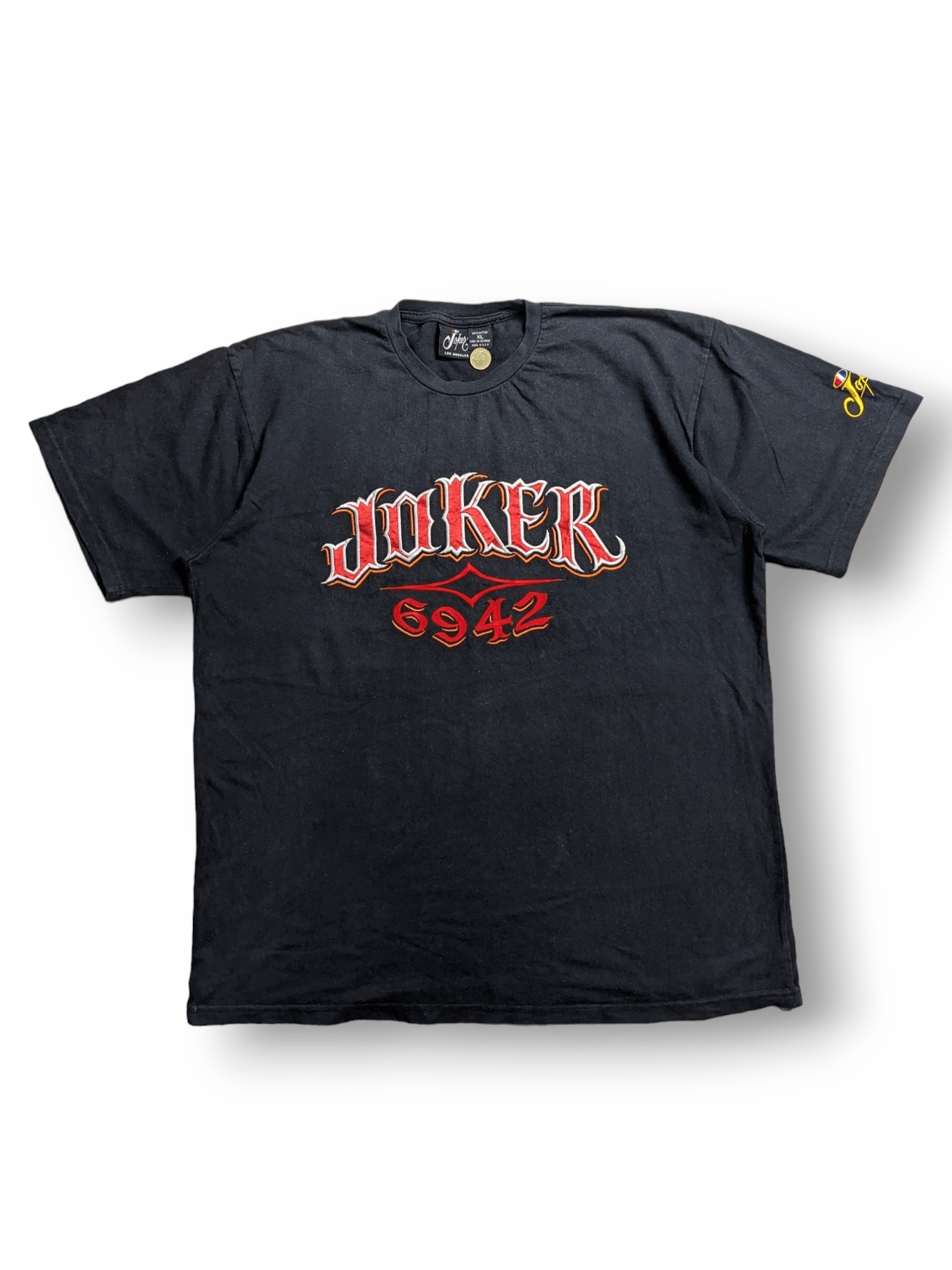 Made In Usa × Vintage JOKER 6942 Embroidery Logo T-shirt