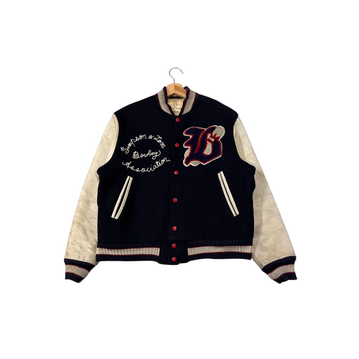 Japanese Brand Vintage Switch Baseball Champs Wool Leather Varsity Jacket Size US M / EU 48-50 / 2 - 8 Thumbnail