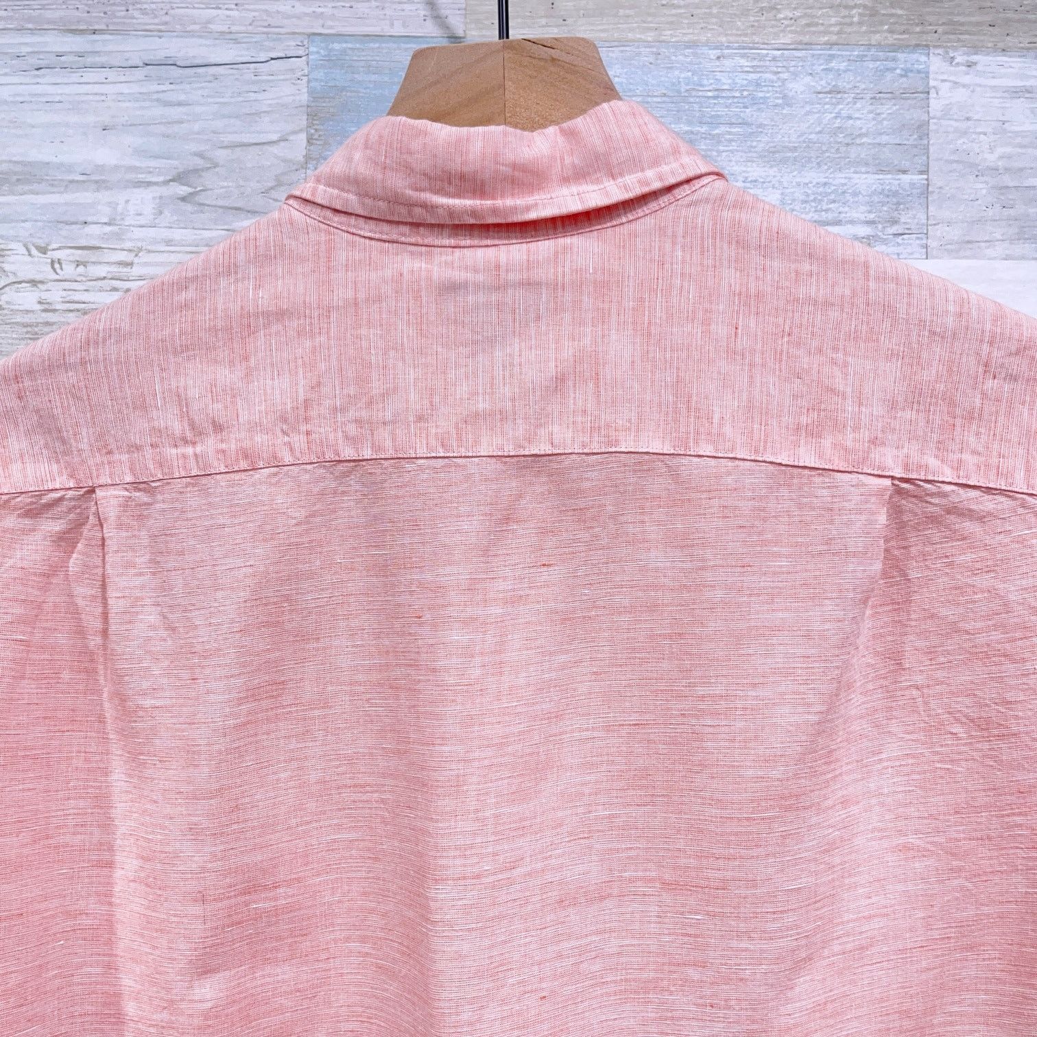 J.Crew J Crew Baird McNutt Irish Linen Long Sleeve Shirt Coral M Size US M / EU 48-50 / 2 - 4 Thumbnail
