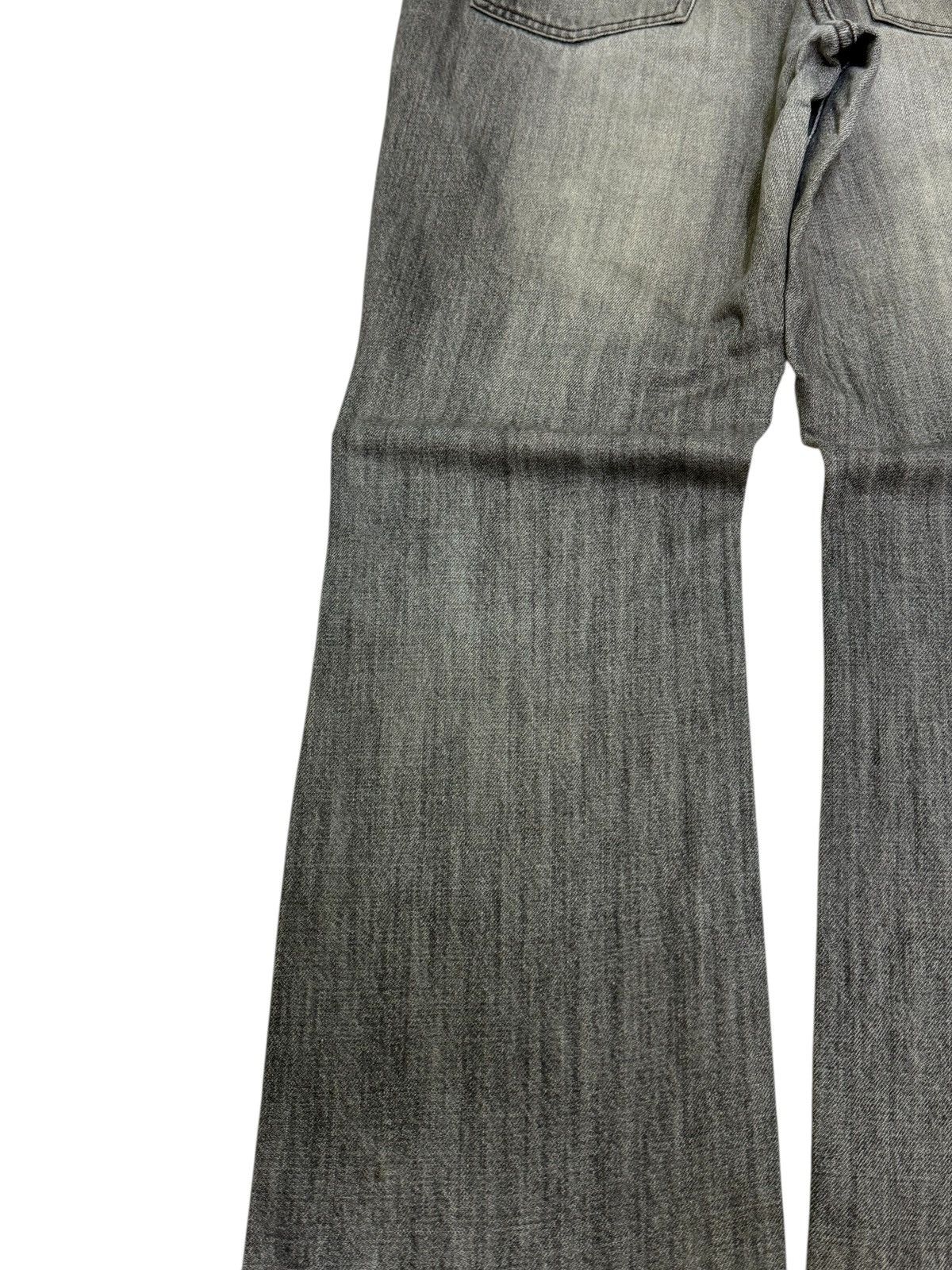 Japanese Brand Flare Mossimo Grey Distressed Pant Y2K Workwear Grunge Style Size US 30 / EU 46 - 14 Thumbnail
