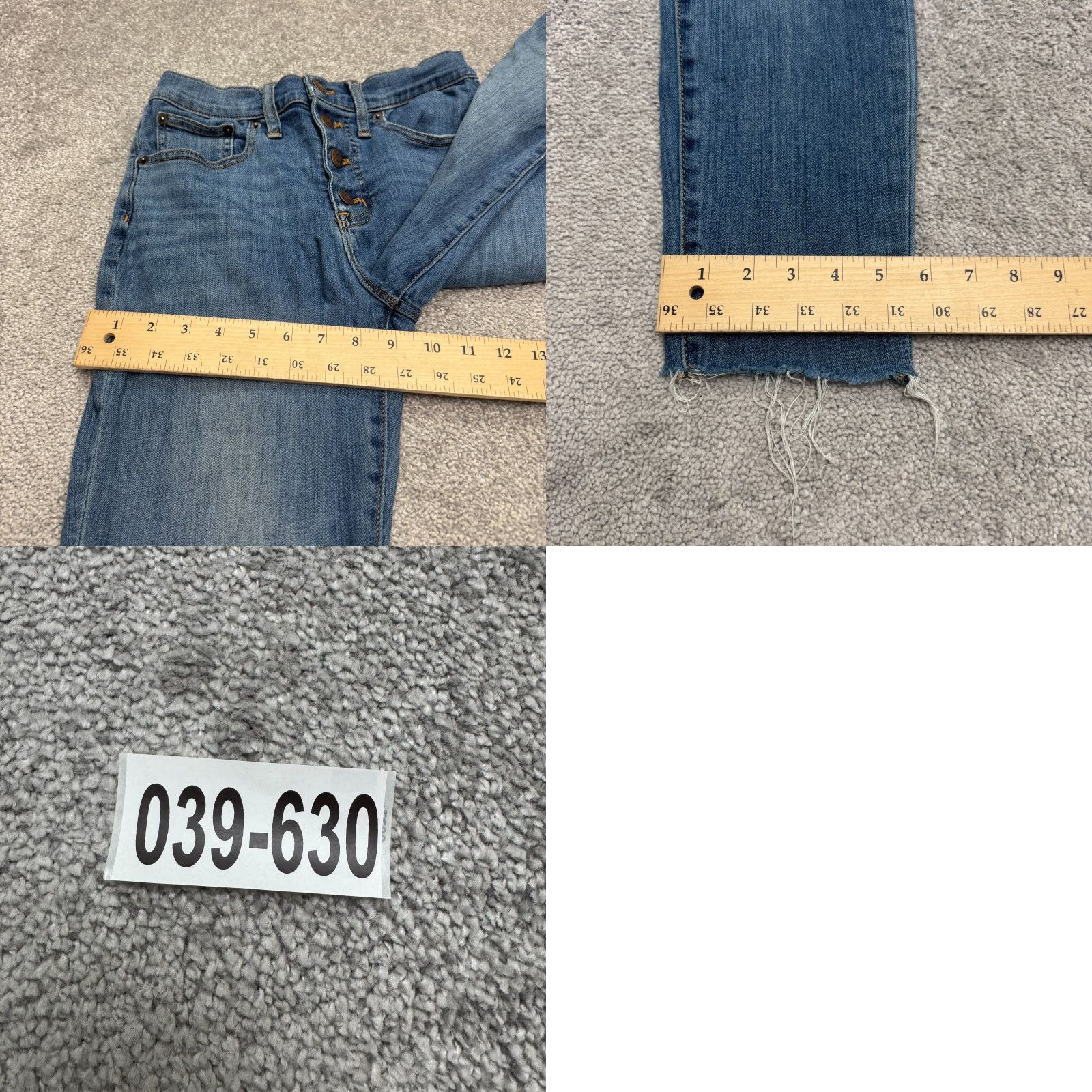 J.Crew J.Crew Jeans Womens 28 High Rise Skinny Button Fly Denim Jeans Blue Medium Wash Regular Fit Belt Loops 5-Pocket Size 28" / US 6 / IT 42 - 10 Thumbnail