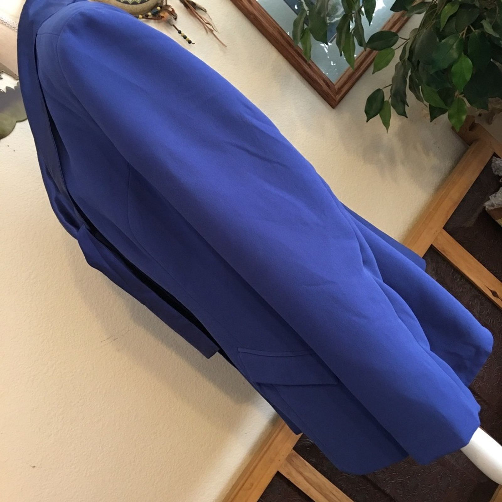 Other Metro Style blue satin collar wide leg pant suit Size XXL / US 16-18 / IT 52-54 - 5 Thumbnail