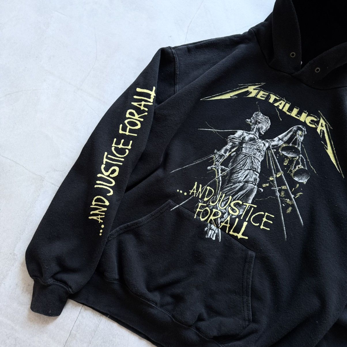 Vintage 00s Metallica And Justice For All Big Logo Hoodie Vintage Size US L / EU 52-54 / 3 - 3 Thumbnail