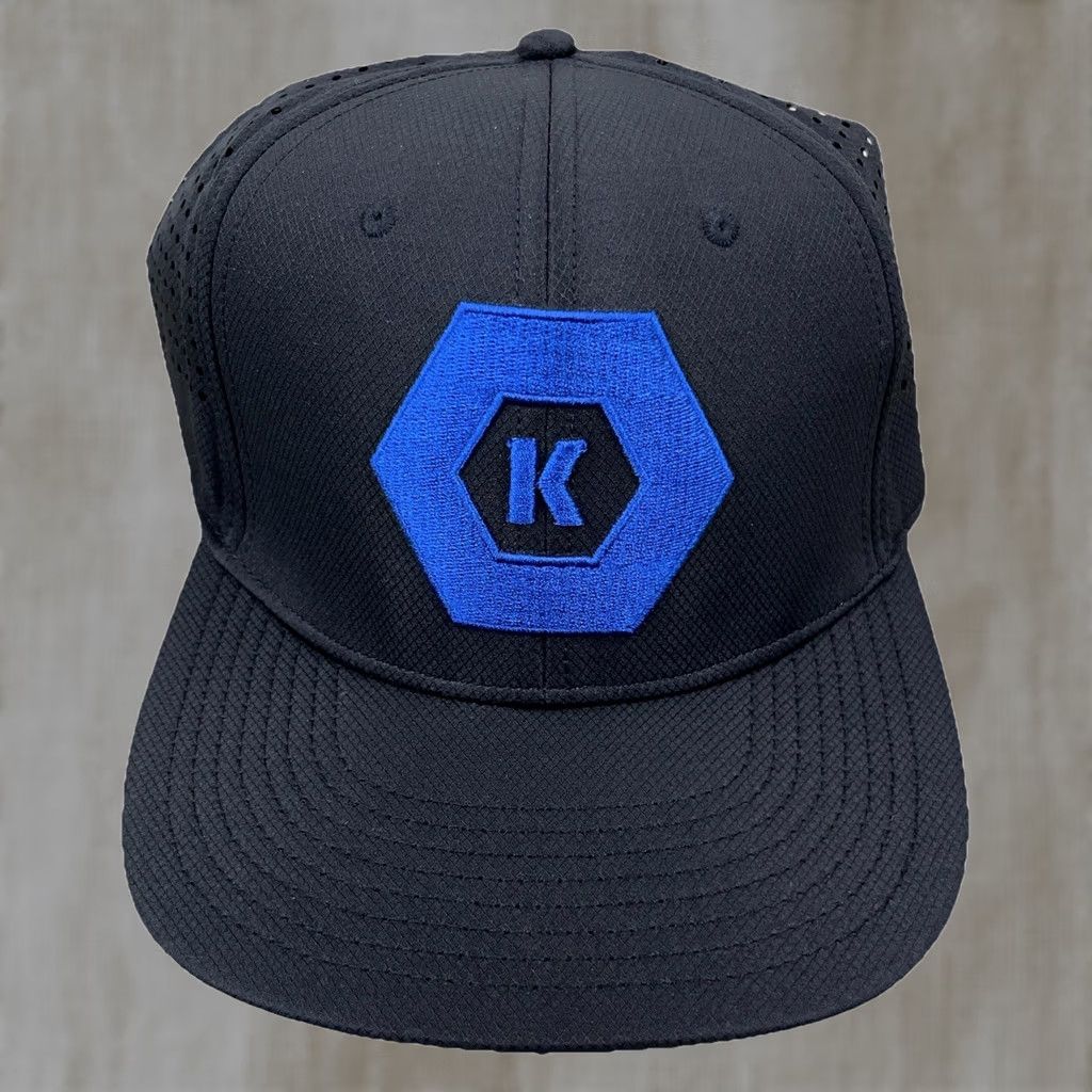 Vintage Kobalt Hat Cap Snapback Black Blue Logo Performance Work Wear Adult Mens Size ONE SIZE - 1 Thumbnail