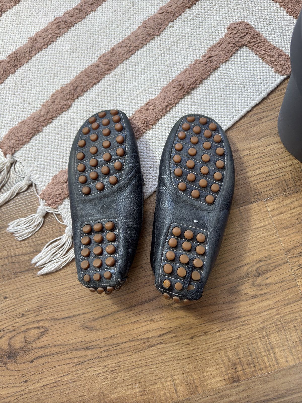 John Galliano VINTAGE GALLIANO GAZETTE 2000s PRINTED MOCCASIN SHOES Size US 4.5 / IT 34.5 - 3 Thumbnail