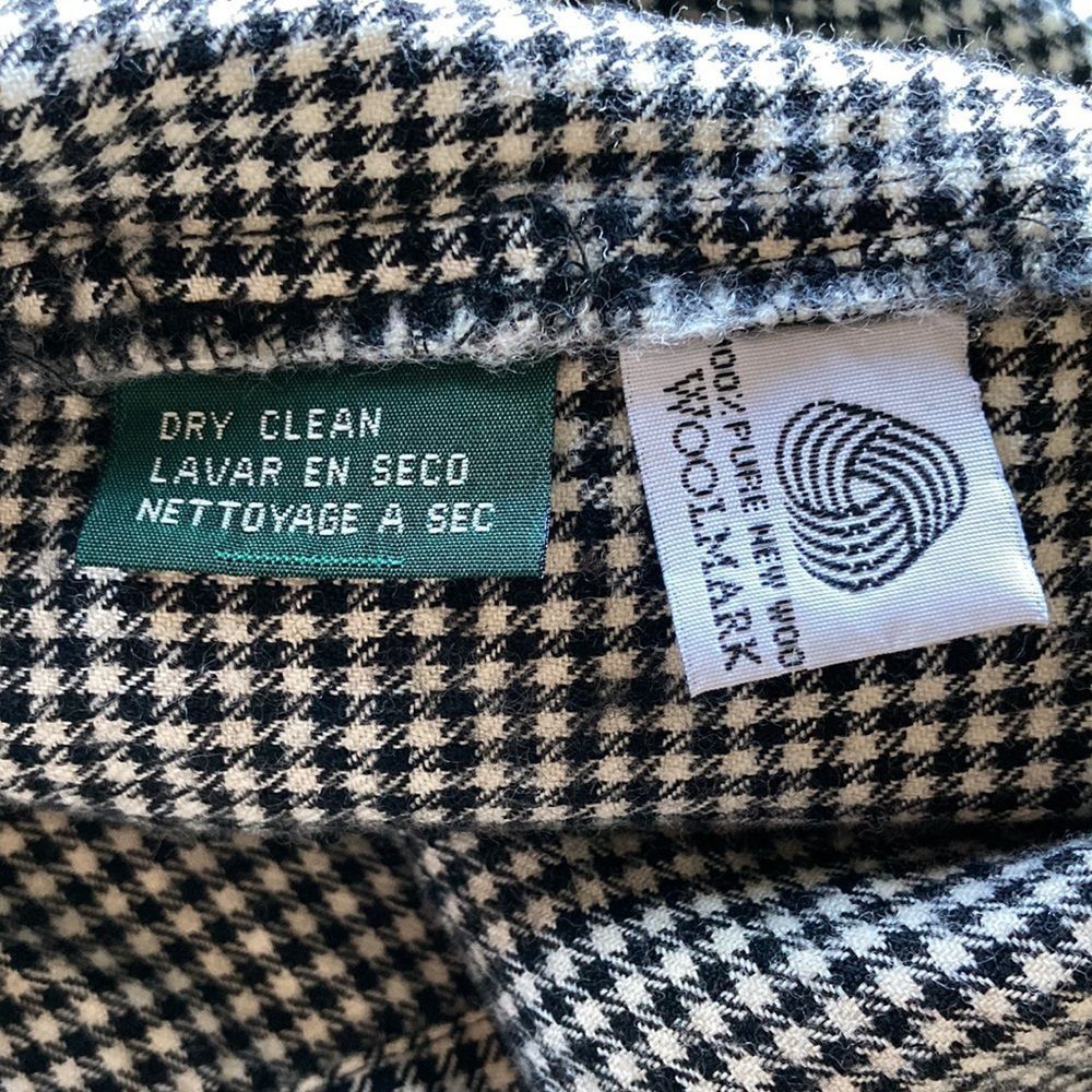 Ralph Lauren Vintage Houndstooth Check Ralph Lauren Womens Wool Shirt Size L Size L / US 10 / IT 46 - 10 Thumbnail