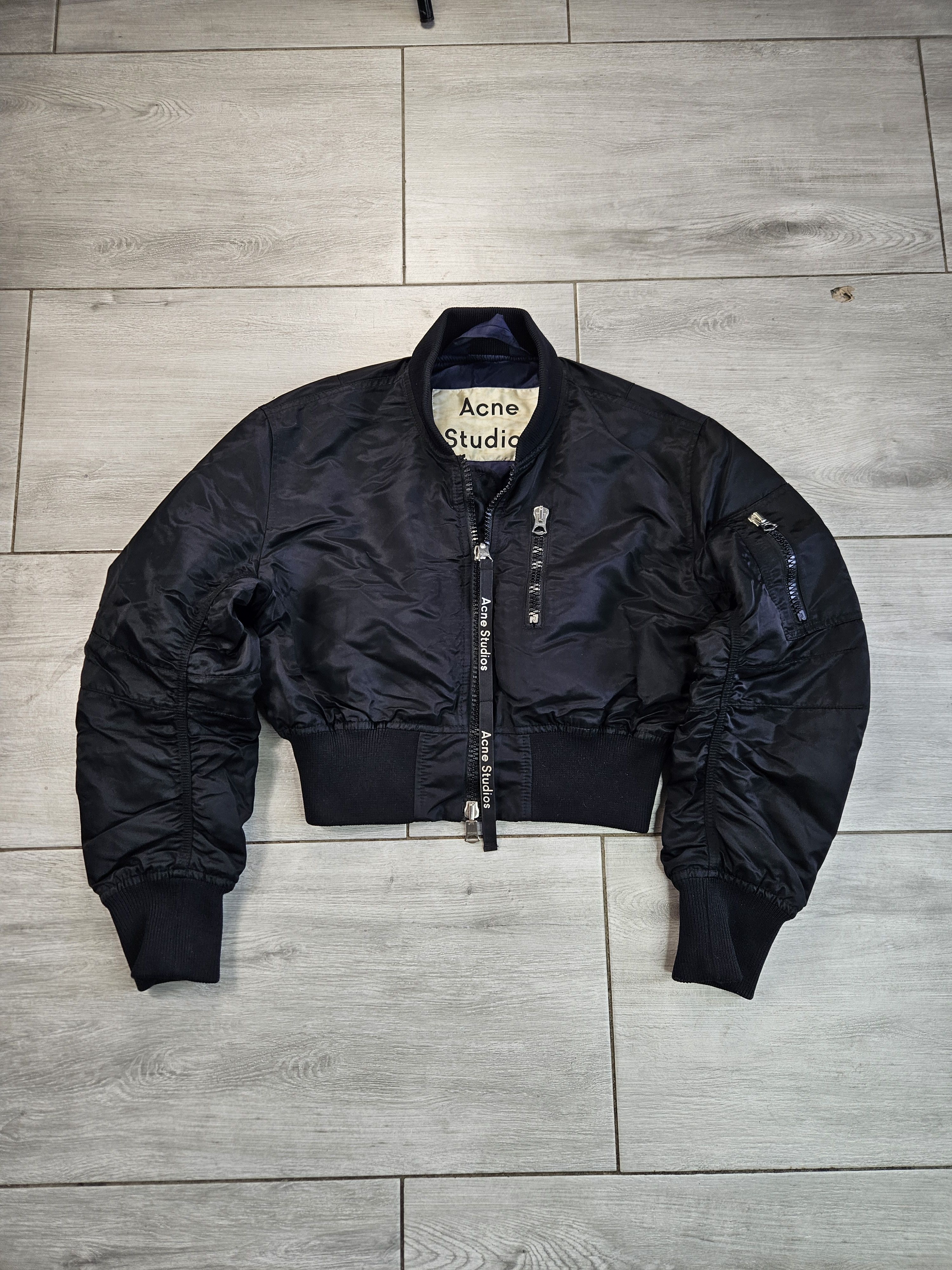 Acne Studios Acne Studio short bomber jacket black Size US S / EU 44-46 / 1 - 1 Thumbnail
