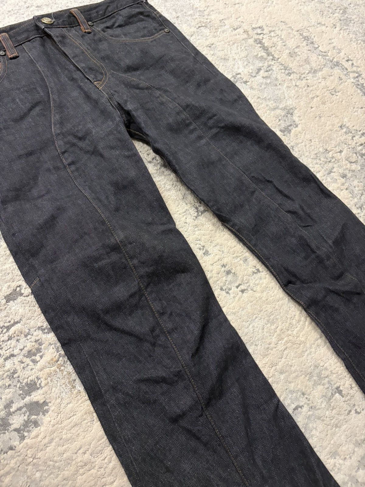 Obelisk Marquis - Black Bootcut Cowboy Jeans Size US 34 / EU 50 - 4 Thumbnail
