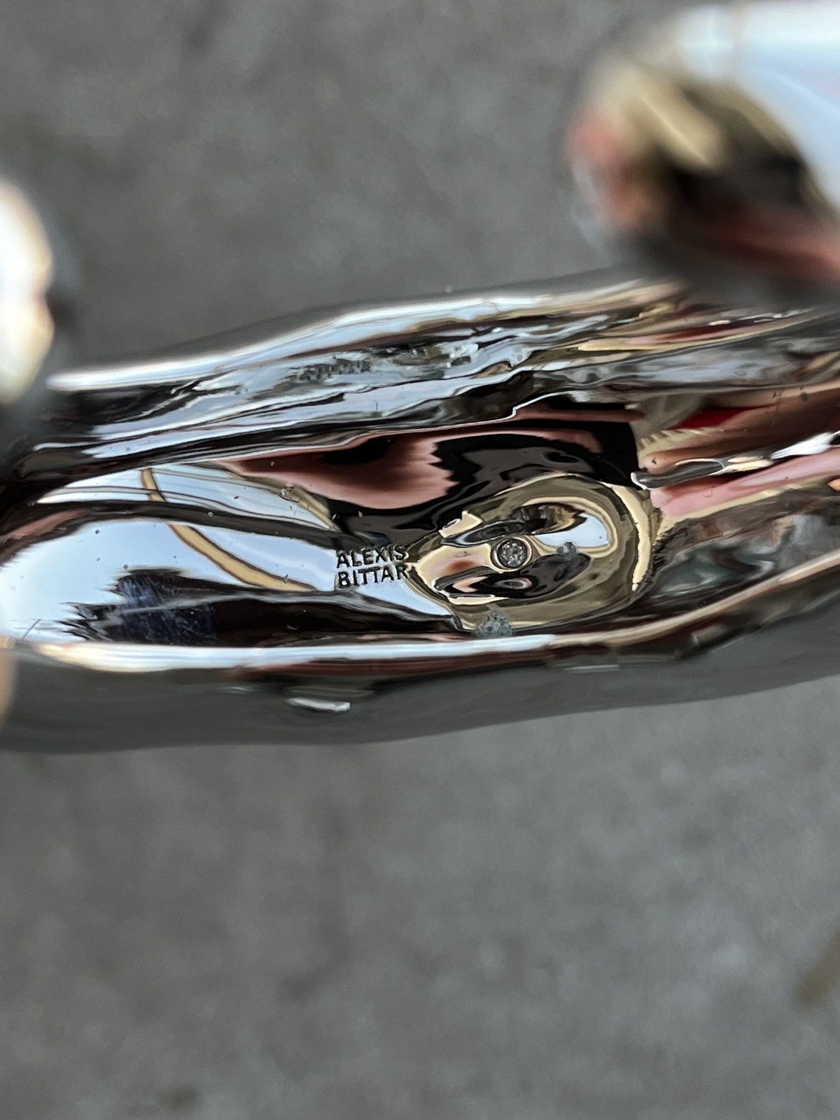 Alexis Bittar Alexis Bittar Large Molten Silver Cuff (unisex) Size ONE SIZE - 7 Thumbnail