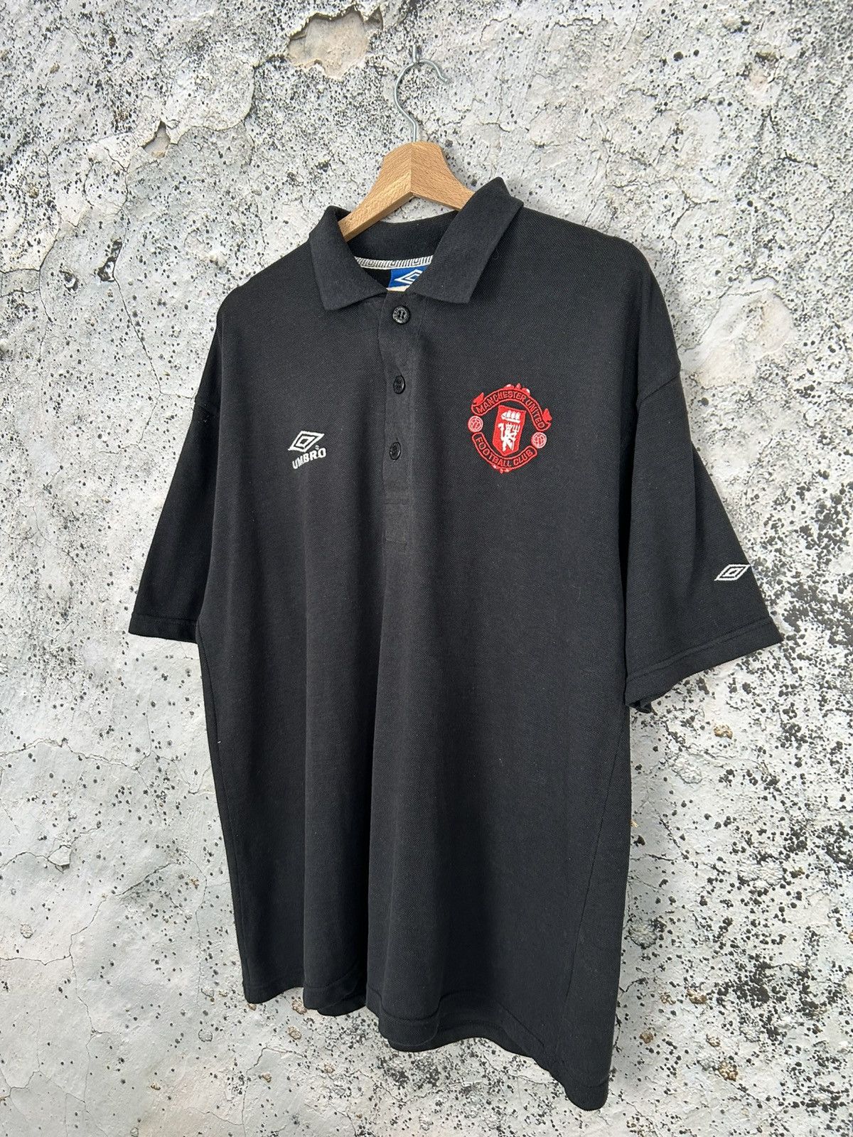 Vintage Vintage Manchester United Umbro Polo Jersey 90s Football Size US L / EU 52-54 / 3 - 2 Thumbnail