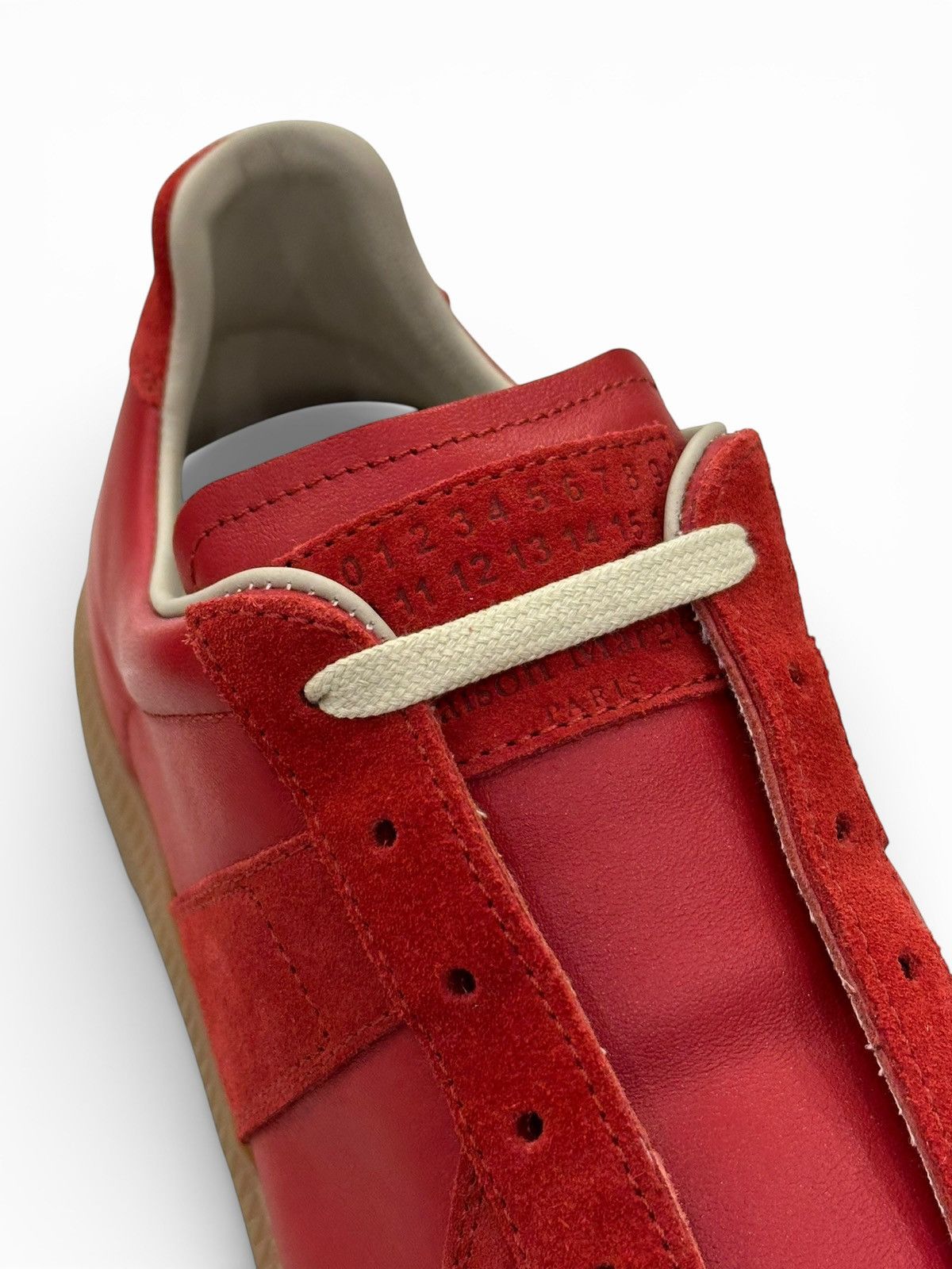 Maison Margiela Maison Margiela ReplicaRed Gum Leather Suede Low (Sz7 (40) Size US 7 / EU 40 - 7 Thumbnail