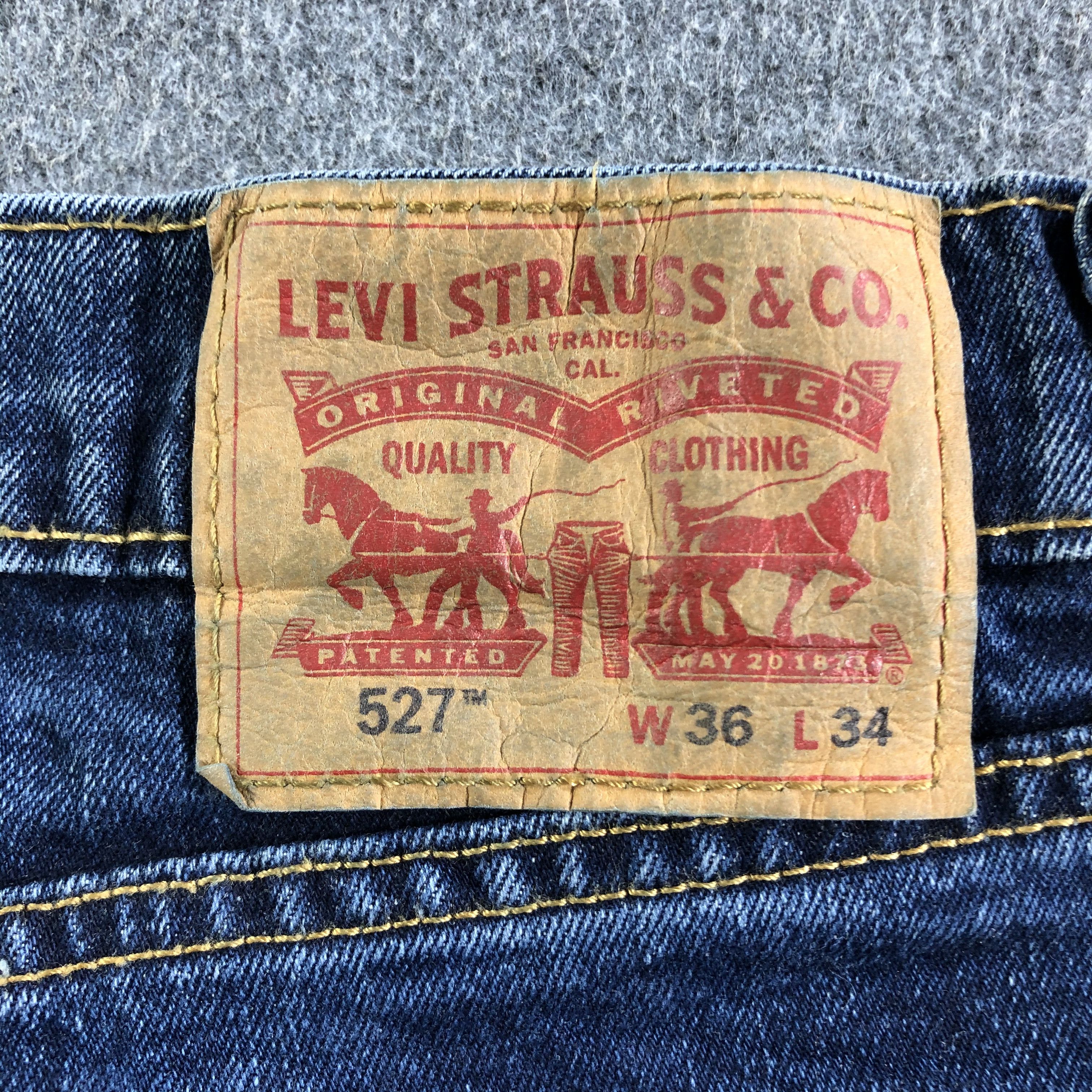 Levi's Vintage Blue Wash Levis 527 Jeans-J3715 Size US 37 - 5 Thumbnail