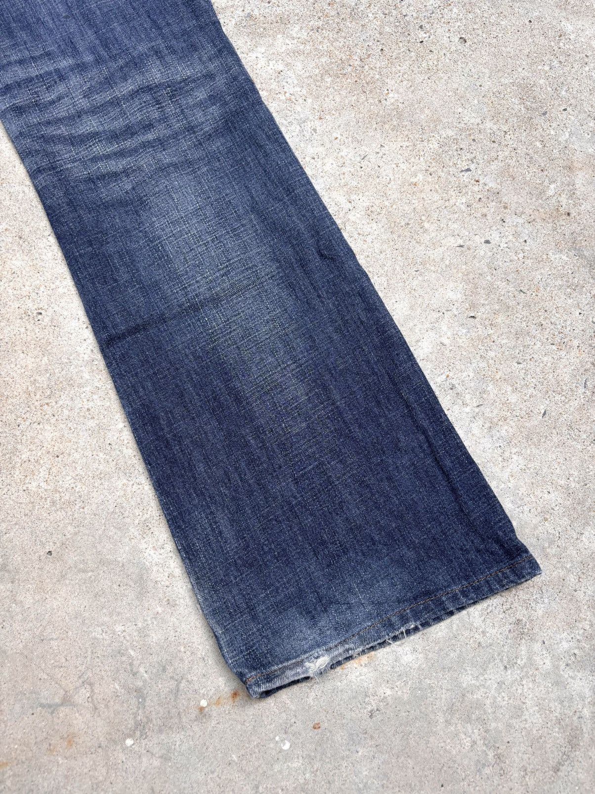If Six Was Nine Distressed TORNADO MART Boot Cut Flared Jeans Size US 33 - 19 Thumbnail