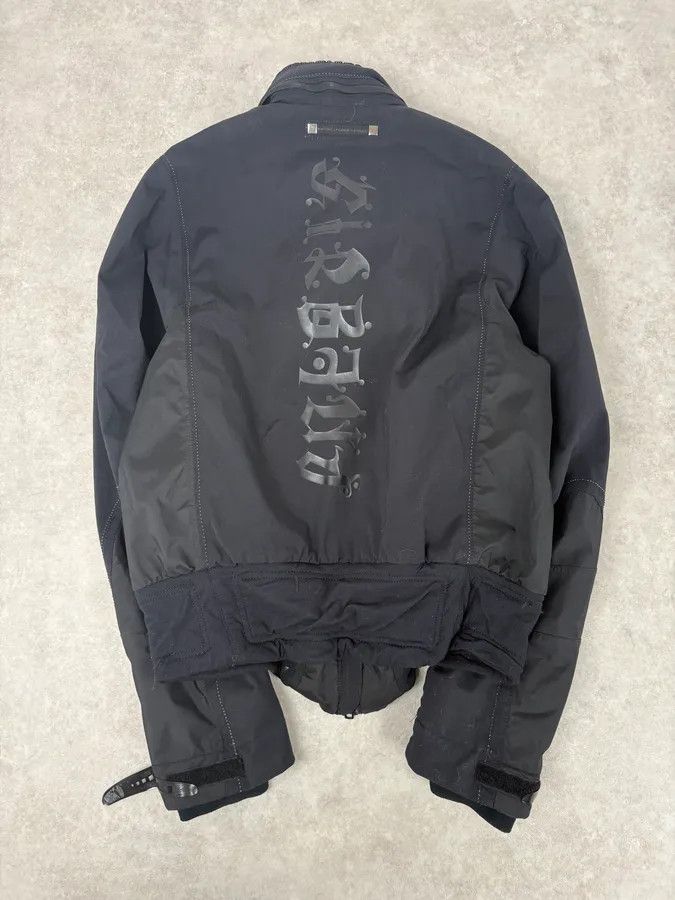 Marithe + Francois Girbaud 2000s Marithé + François Girbaud Active Black Windbreaker Nylon Gothic Jacket Size US M / EU 48-50 / 2 - 4 Thumbnail
