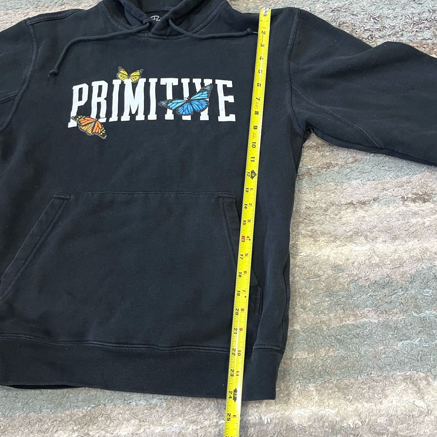 Primitive Primitive Skateboarding Black Hoodie Butterflies Size S Unisex Adults Pullover Drawstring Skateboarding Womens? Mens? Size US S / EU 44-46 / 1 - 5 Thumbnail