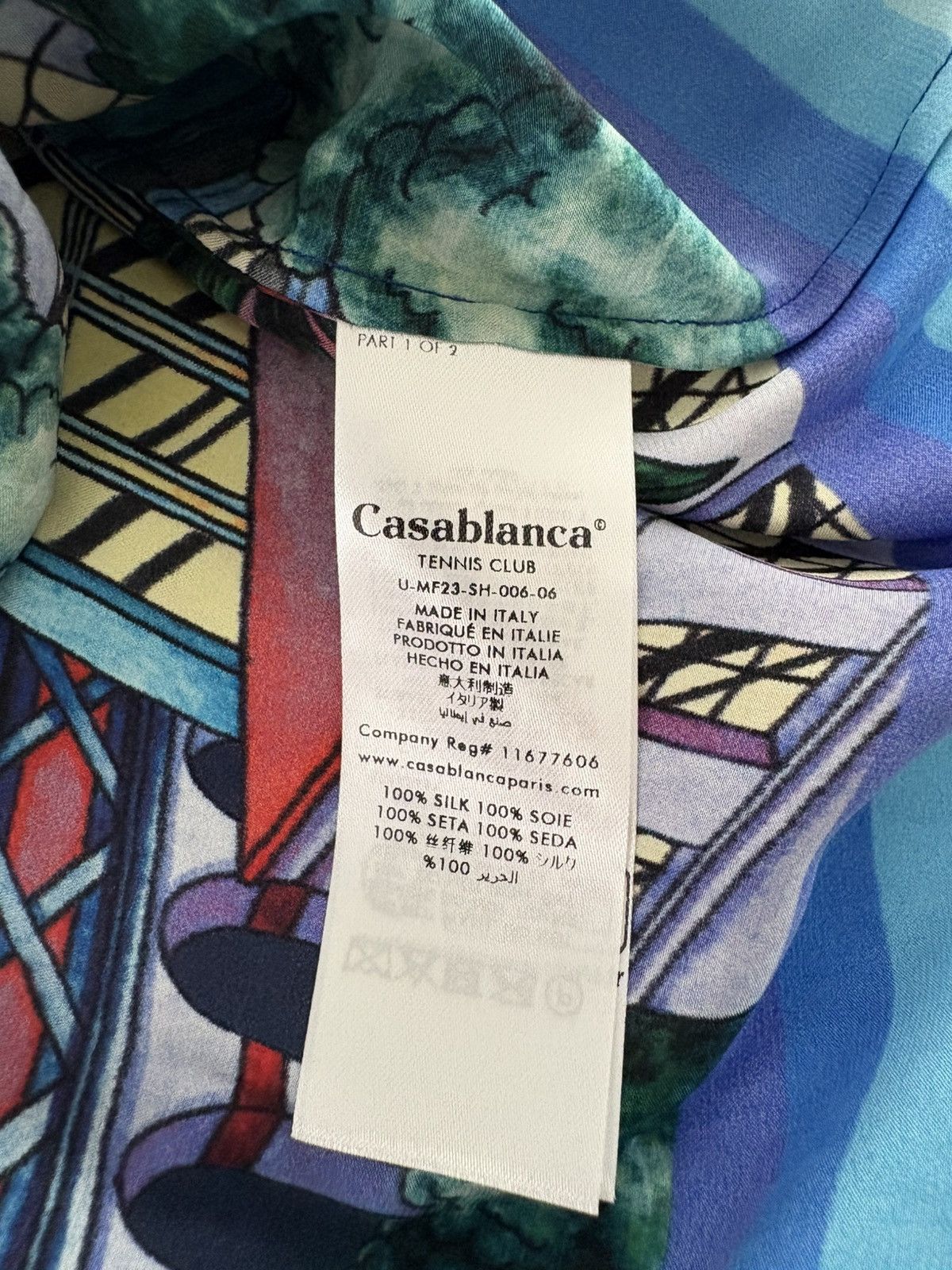 Casablanca Casablanca - The Night View Silk Shirt Size US M / EU 48-50 / 2 - 8 Thumbnail