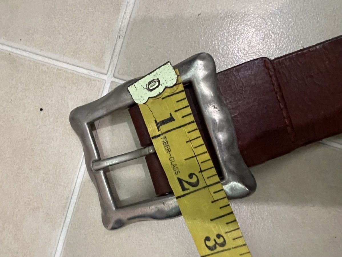 Genuine Leather Japanese Brand Leather Buckle Belt Size ONE SIZE - 11 Thumbnail