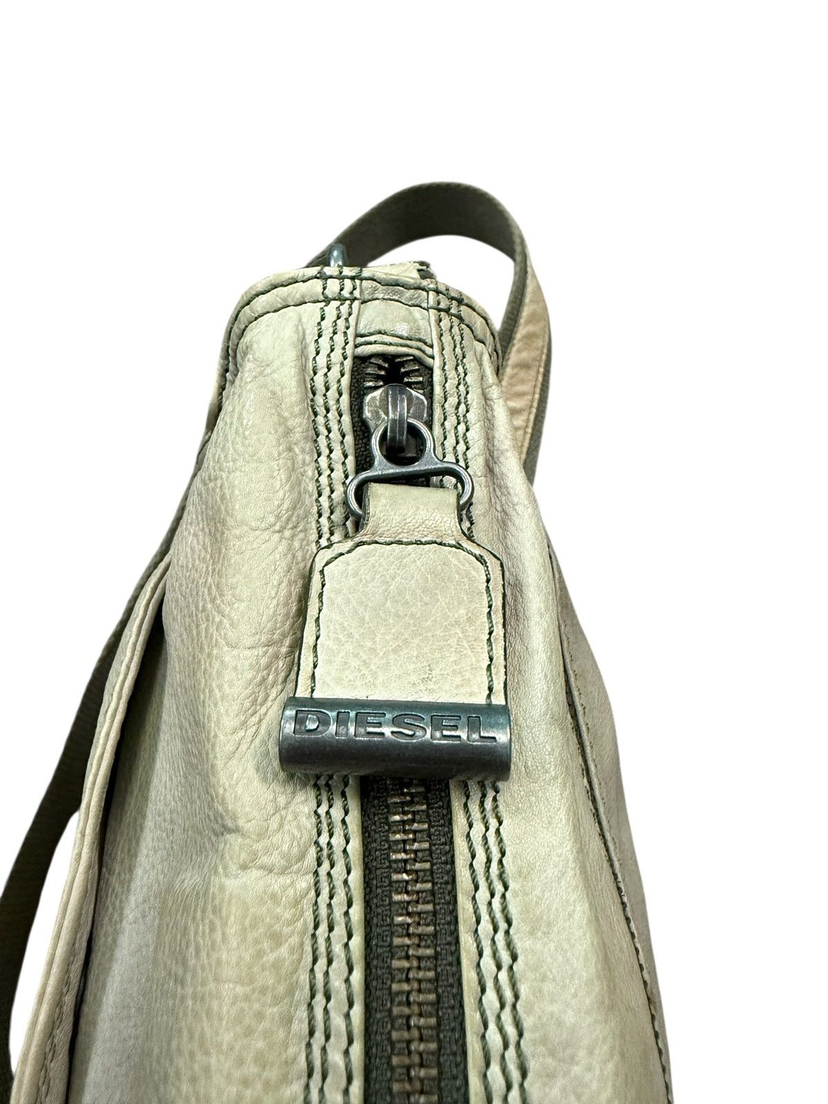 Diesel RARE DIESEL LEATHER PATINA PACKABLE CROSSBODY BAG Size ONE SIZE - 12 Thumbnail