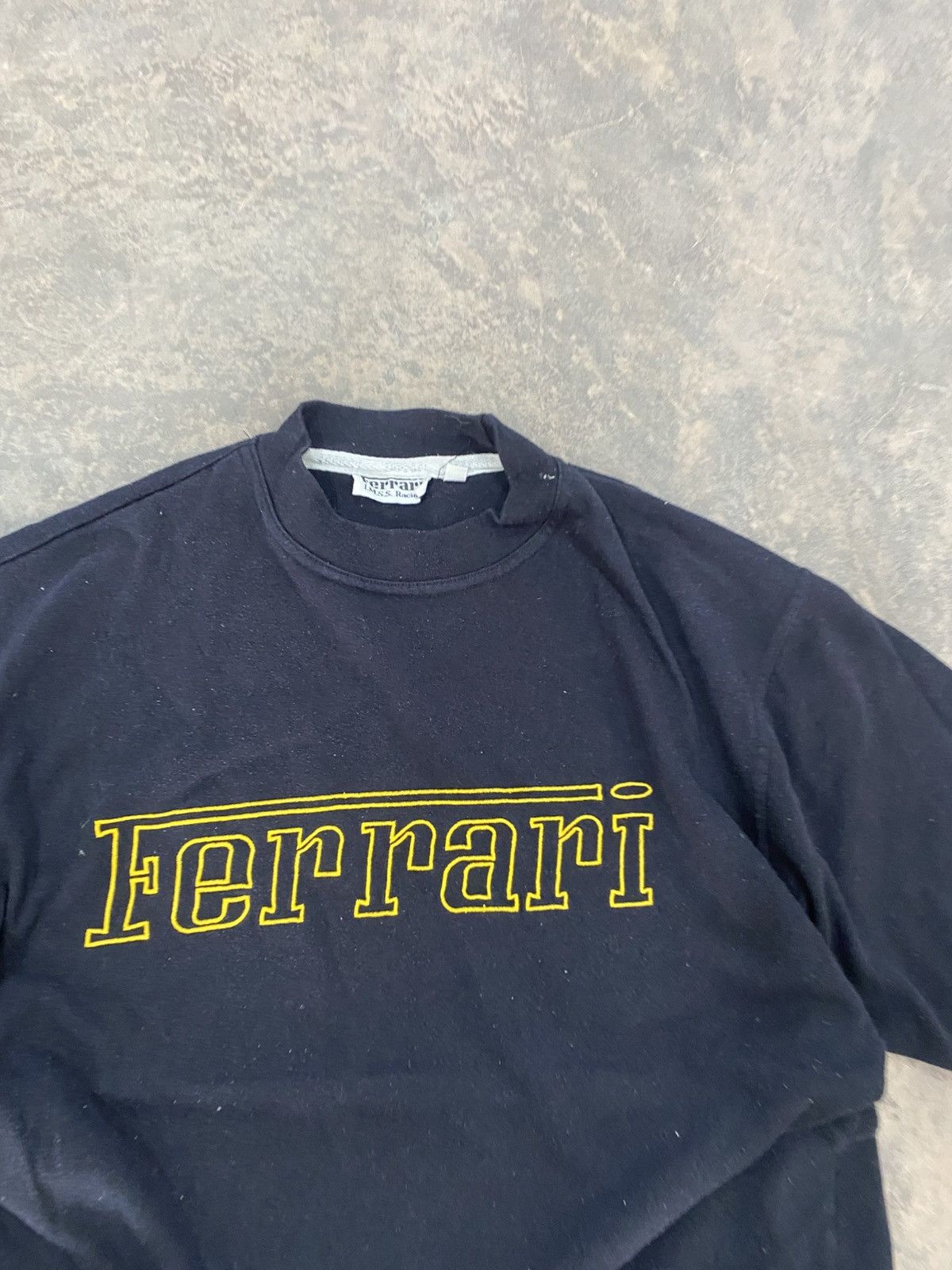 Ferrari Vintage Ferrari Black Spellout Tee 90s Size US L / EU 52-54 / 3 - 4 Thumbnail