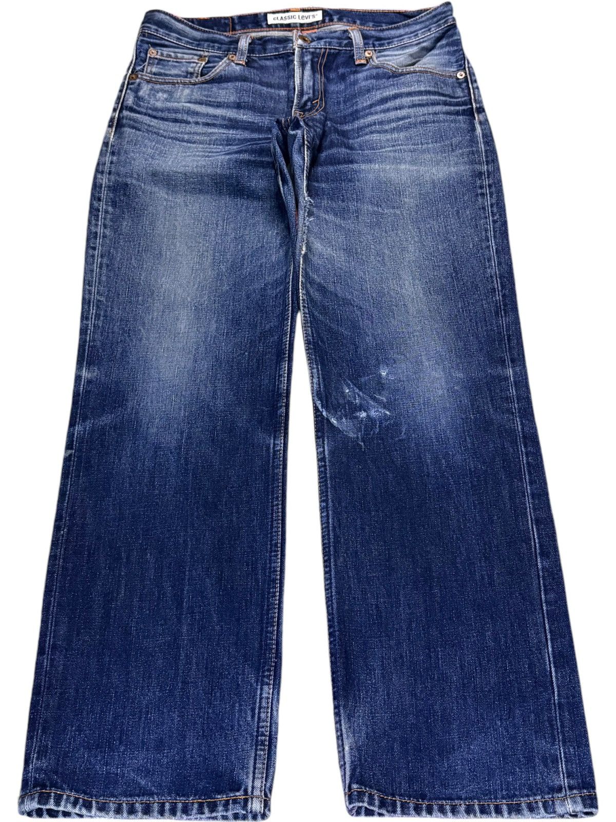 Levi's Vintage 90s Levis 502 Blue Wash Distressed Loose Jeans Size US 32 / EU 48 - 1 Thumbnail