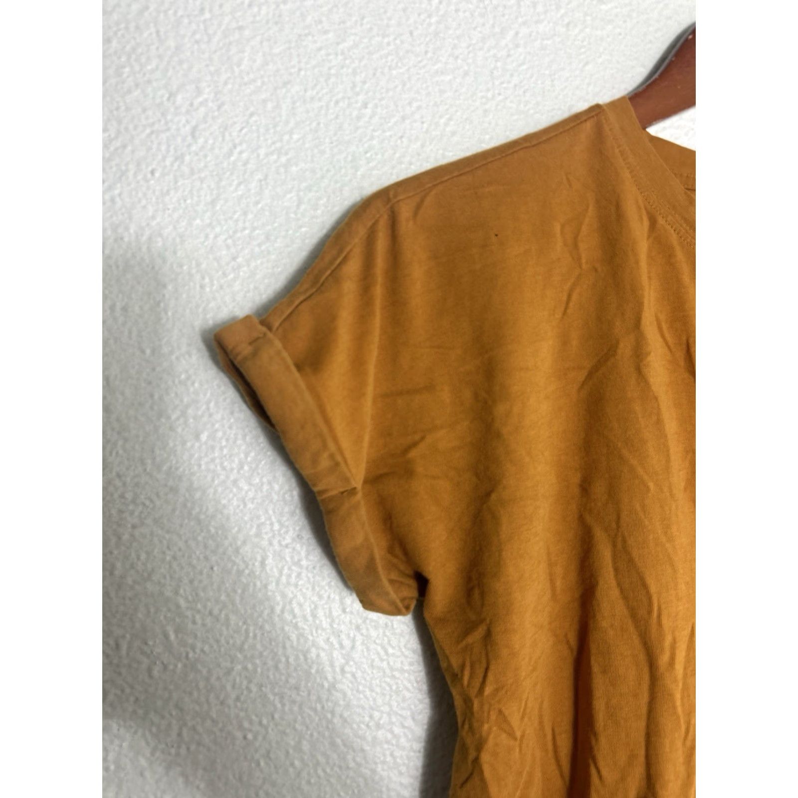 Vintage Duluth Womens XS Mustard Yellow Henley Shirt Short Sleeve Shirt Mens? Wait. Size XS / US 0-2 / IT 36-38 - 2 Thumbnail