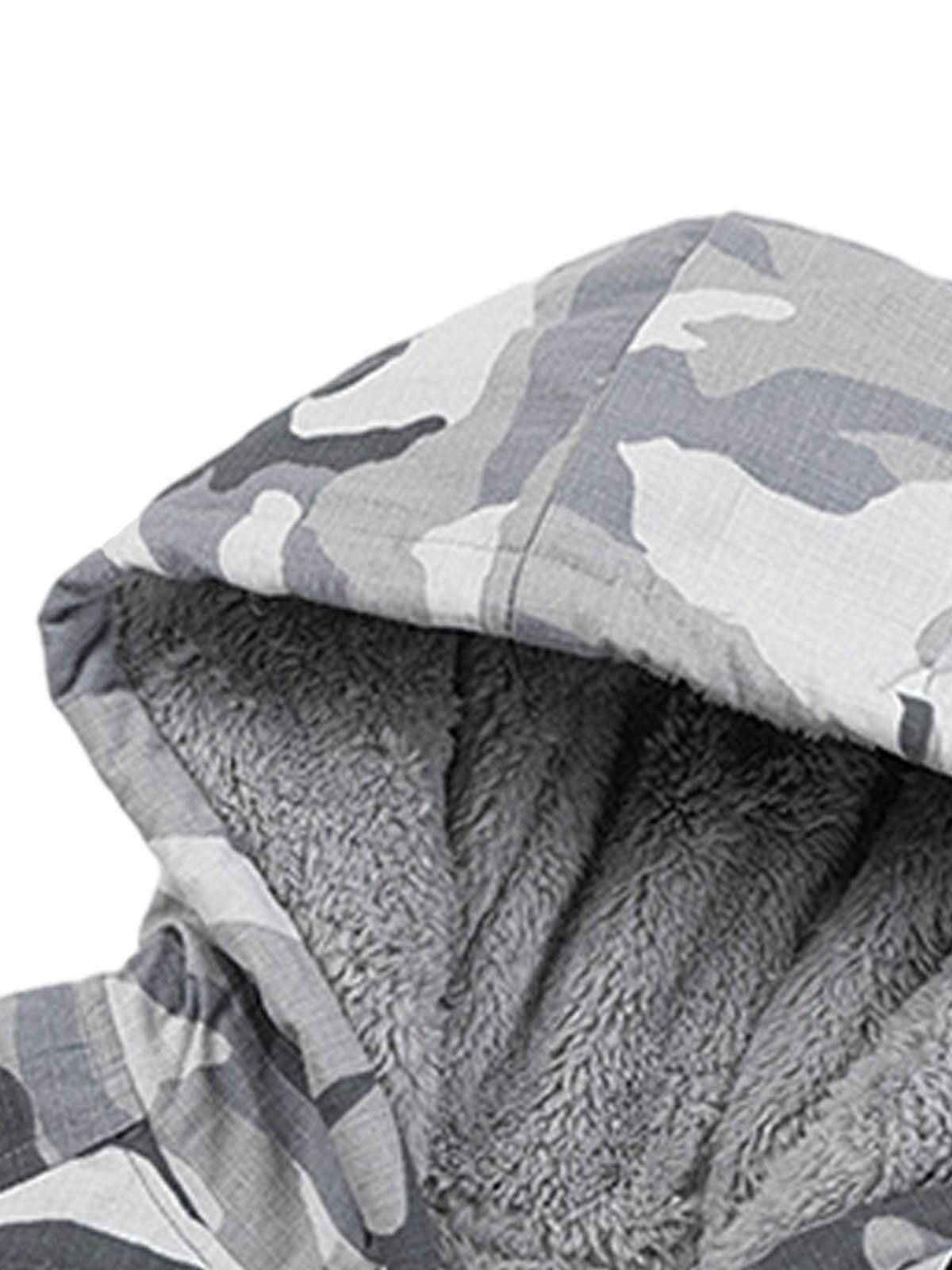 Other Camouflage Fleece Hooded Jacket Size US L / EU 52-54 / 3 - 5 Thumbnail