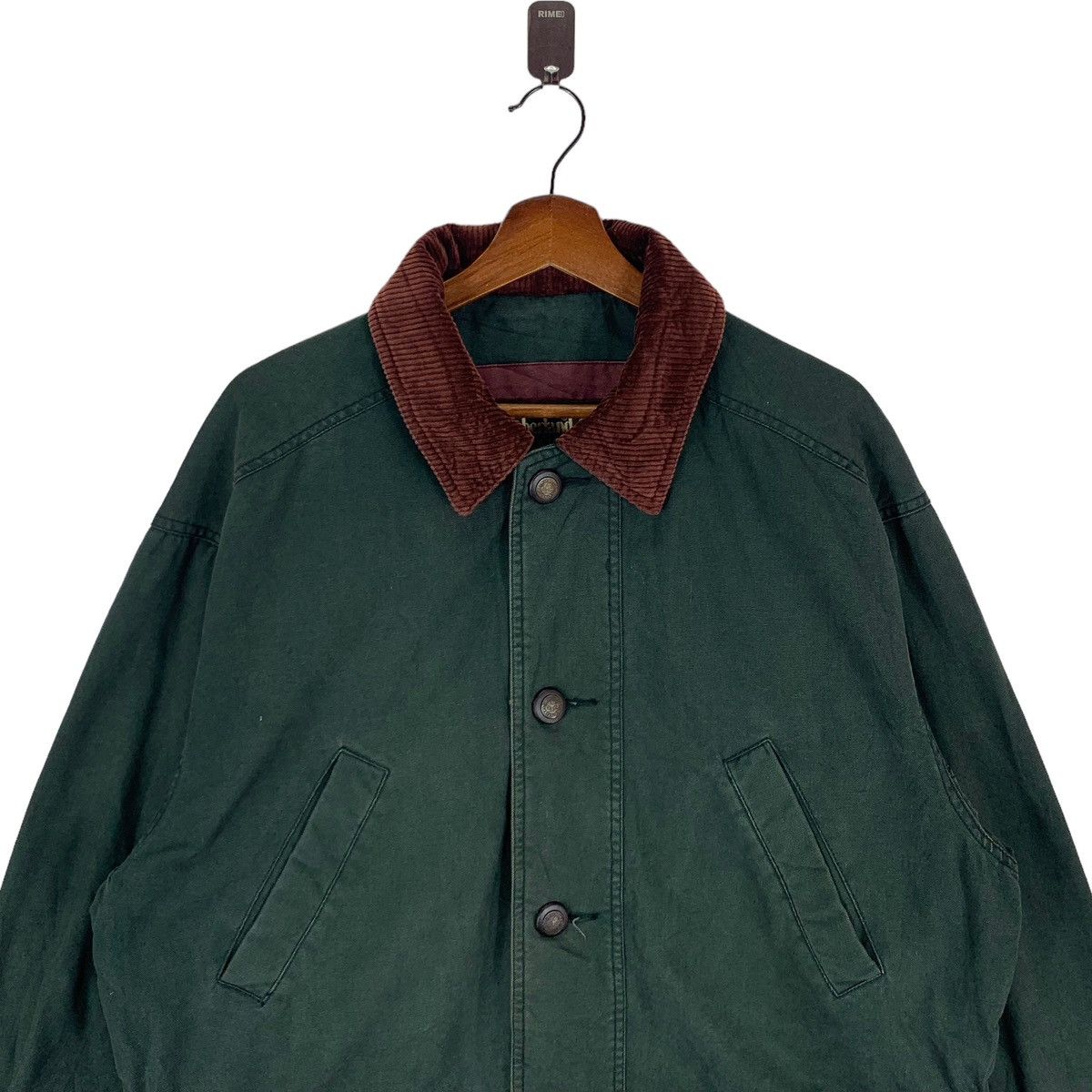 Timberland × Vintage Vintage Timberland Weather Gear Outdoor Denim Chore Jacket Size US XS / EU 42 / 0 - 3 Thumbnail