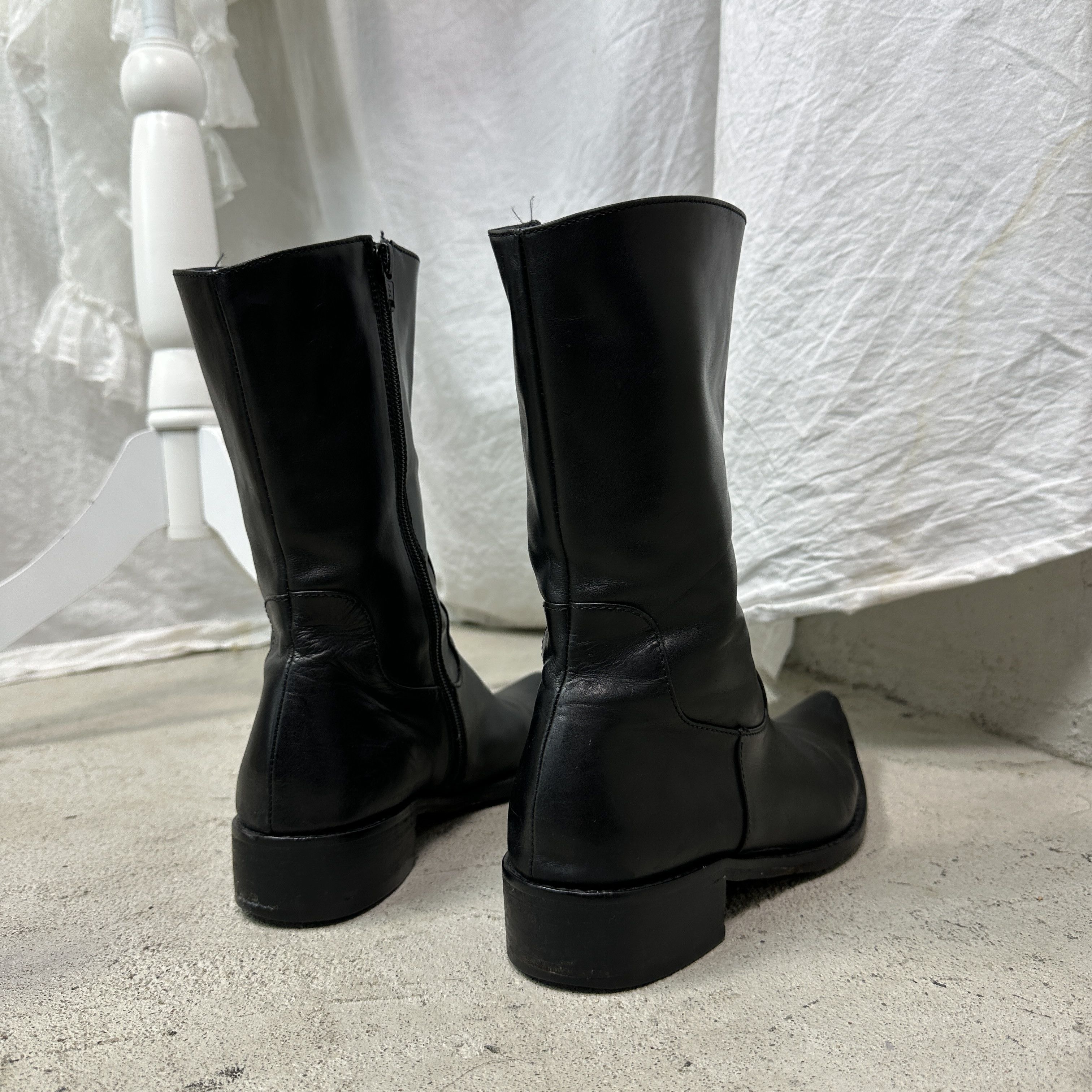 Pollini Vintage Grunge Leather Studio Pollini Boots Y2K Size US 8 / IT 38 - 6 Thumbnail