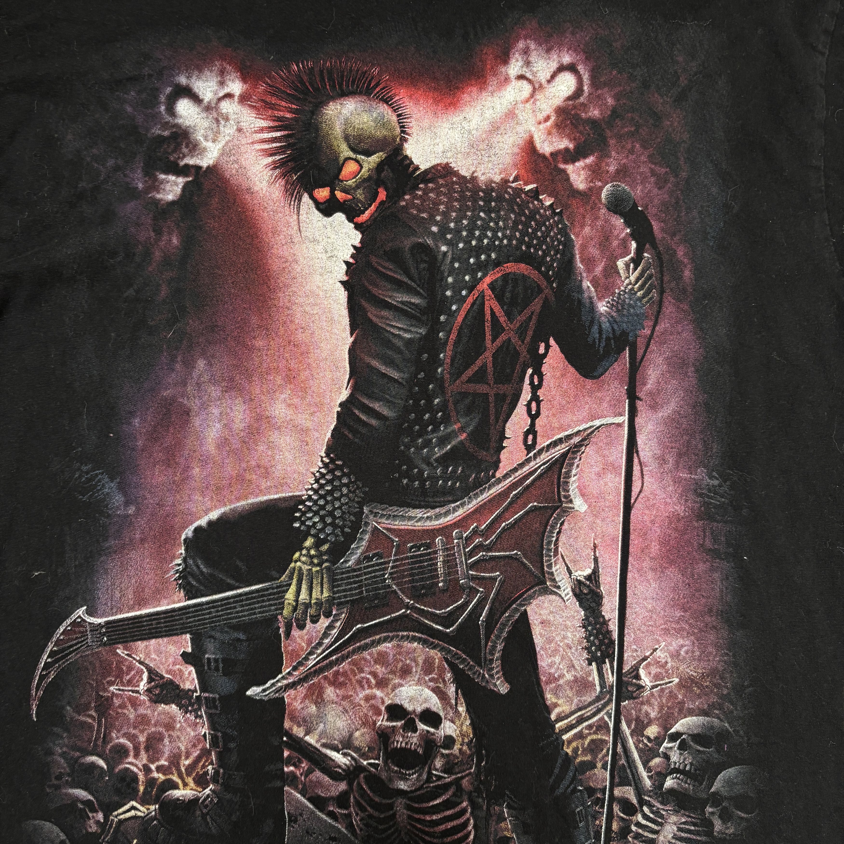 Band Tees Vintage Skeleton Shirt Long Sleeve Spiral Skull Y2K Size US L / EU 52-54 / 3 - 4 Thumbnail