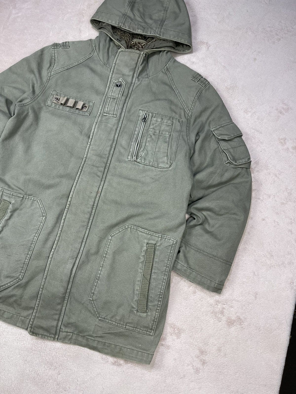 Vintage Vintage KAMA CLASSIC JEANS Military Style Parka Jacket Size US XL / EU 56 / 4 - 3 Thumbnail