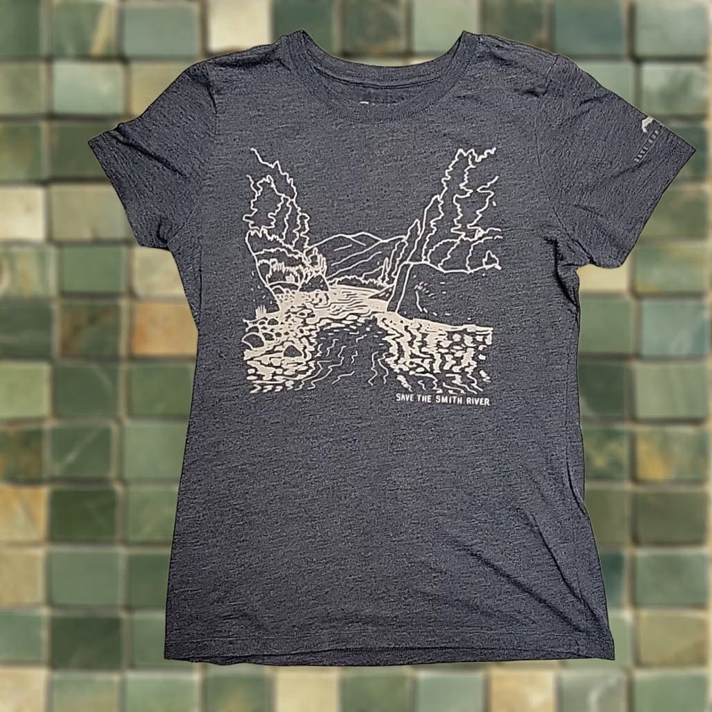 Vintage Simms Shirt Womens Medium Blue Save The Smith River Graphic Fishing Size M / US 6-8 / IT 42-44 - 1 Thumbnail