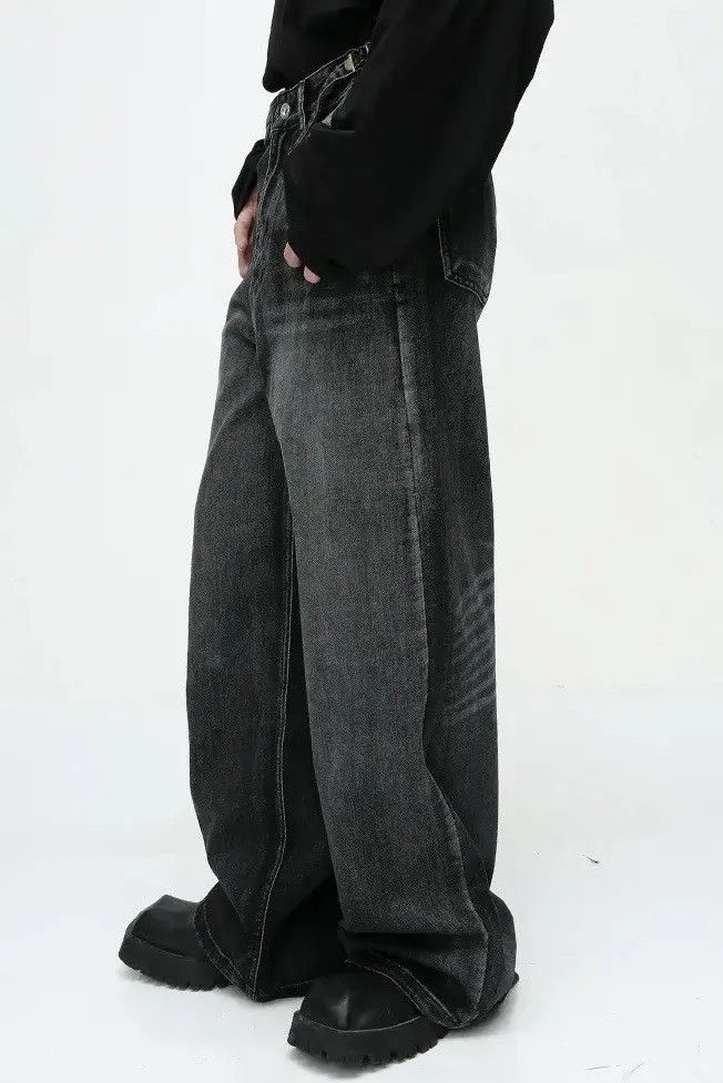 Japanese Brand Streetwear Straight Tube Wide Leg y2k Jeans Pants Size US 30 / EU 46 - 4 Thumbnail