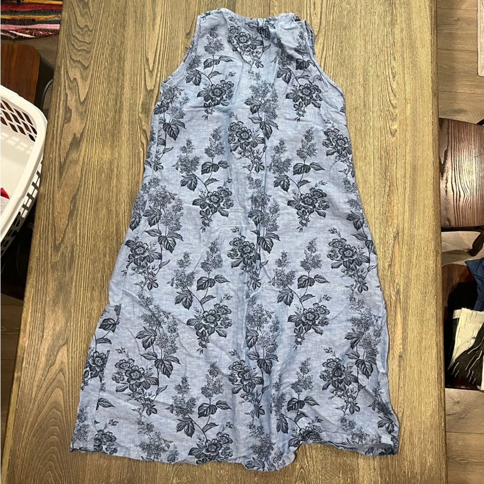 Vintage Liz Claiborne Midi Dress Sleeveles Button-Up Linen Size XXL Size XXL / US 16-18 / IT 52-54 - 5 Thumbnail