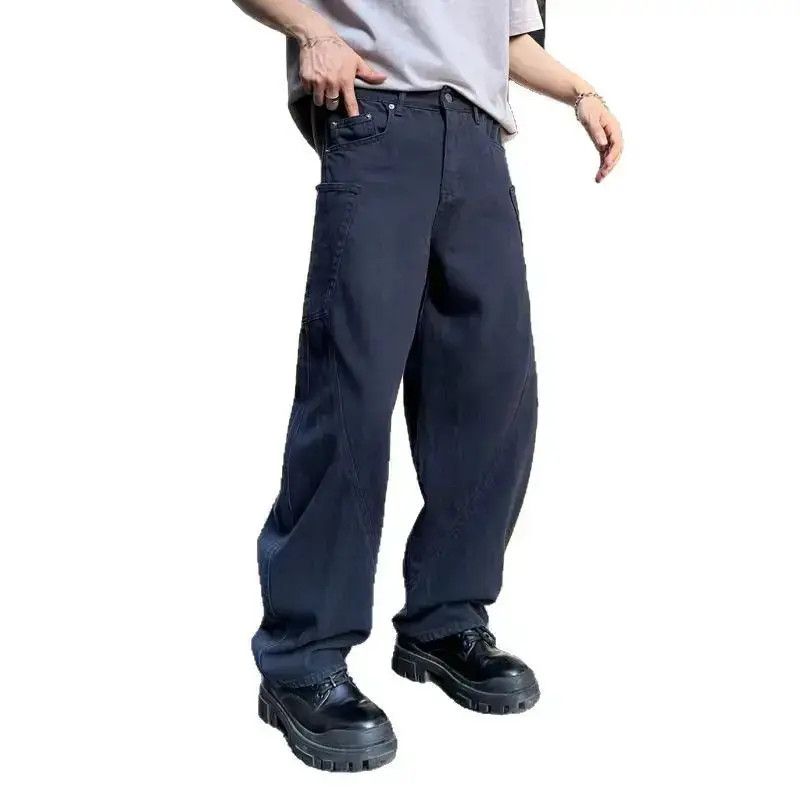 Japanese Brand Retro straight pocket wide leg jeans Size US 32 / EU 48 - 6 Thumbnail