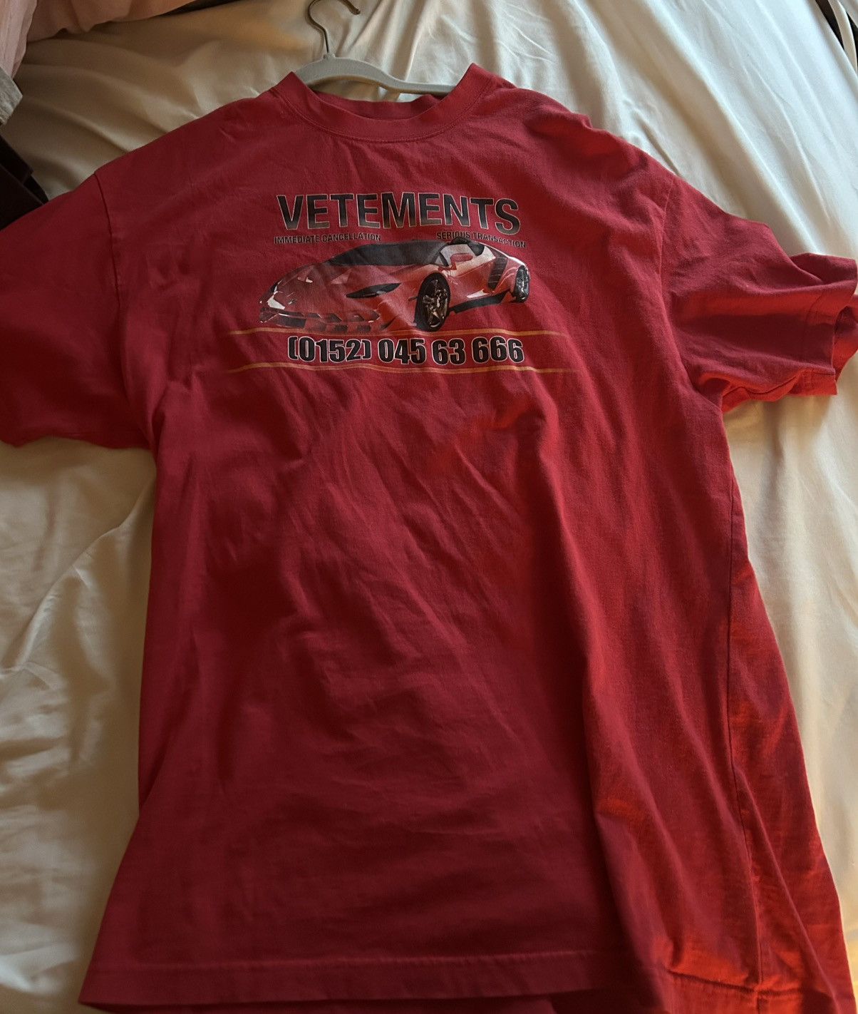 Vetements car tee