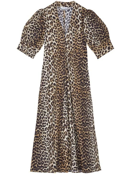 Ganni GANNI Women Long Skirts F8842 943 Brown Size XS / US 0-2 / IT 36-38 - 1 Thumbnail