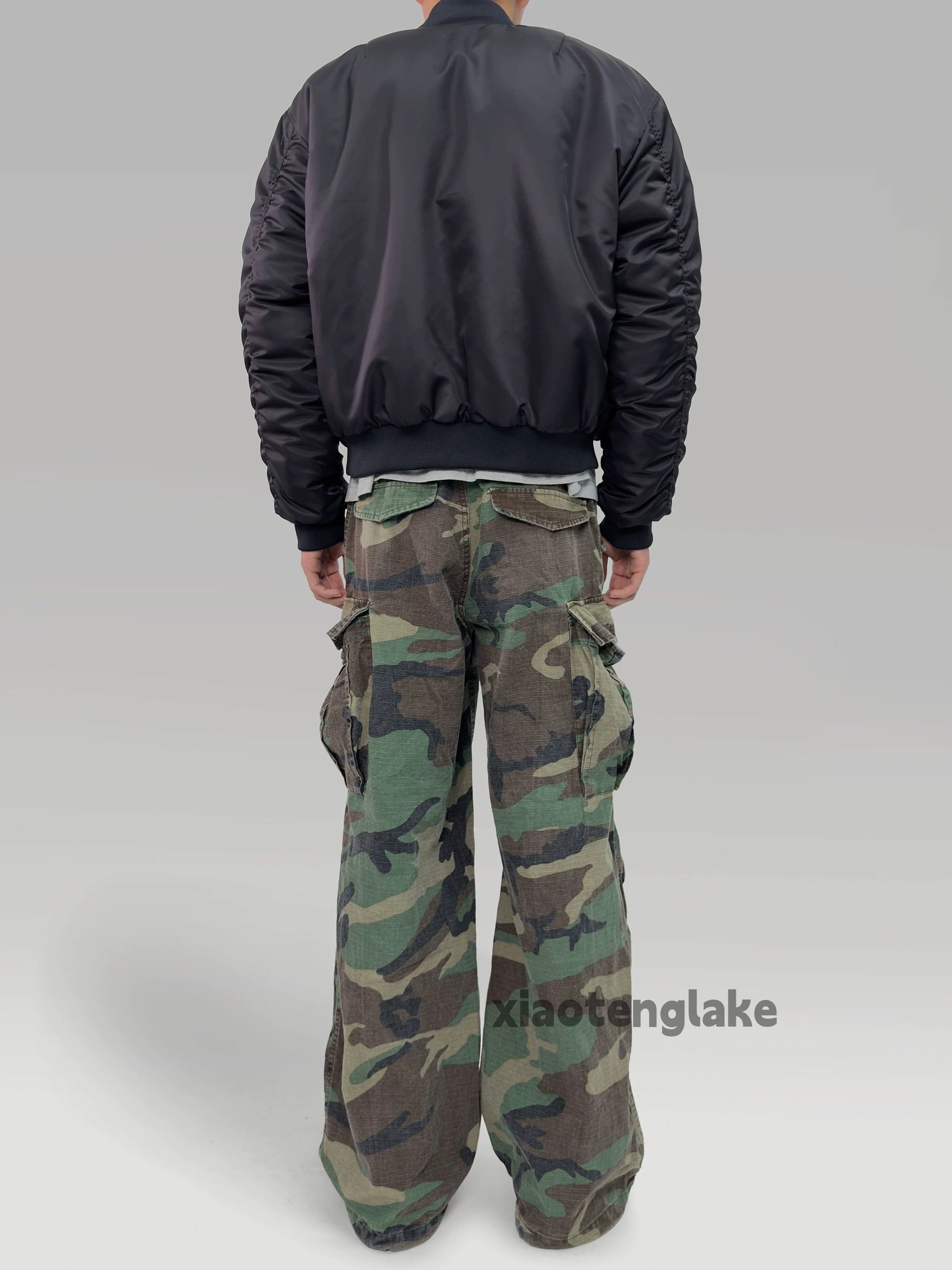 Designer × Vintage washed faded utility skate hiphop military cargo pants Size US 29 - 2 Thumbnail