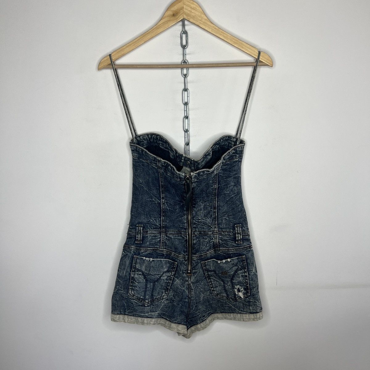Miss Sixty Vintage Miss Sixty Denim Jumpsuit Playsuit Y2k 00s Size 30" / US 8 / IT 44 - 7 Thumbnail