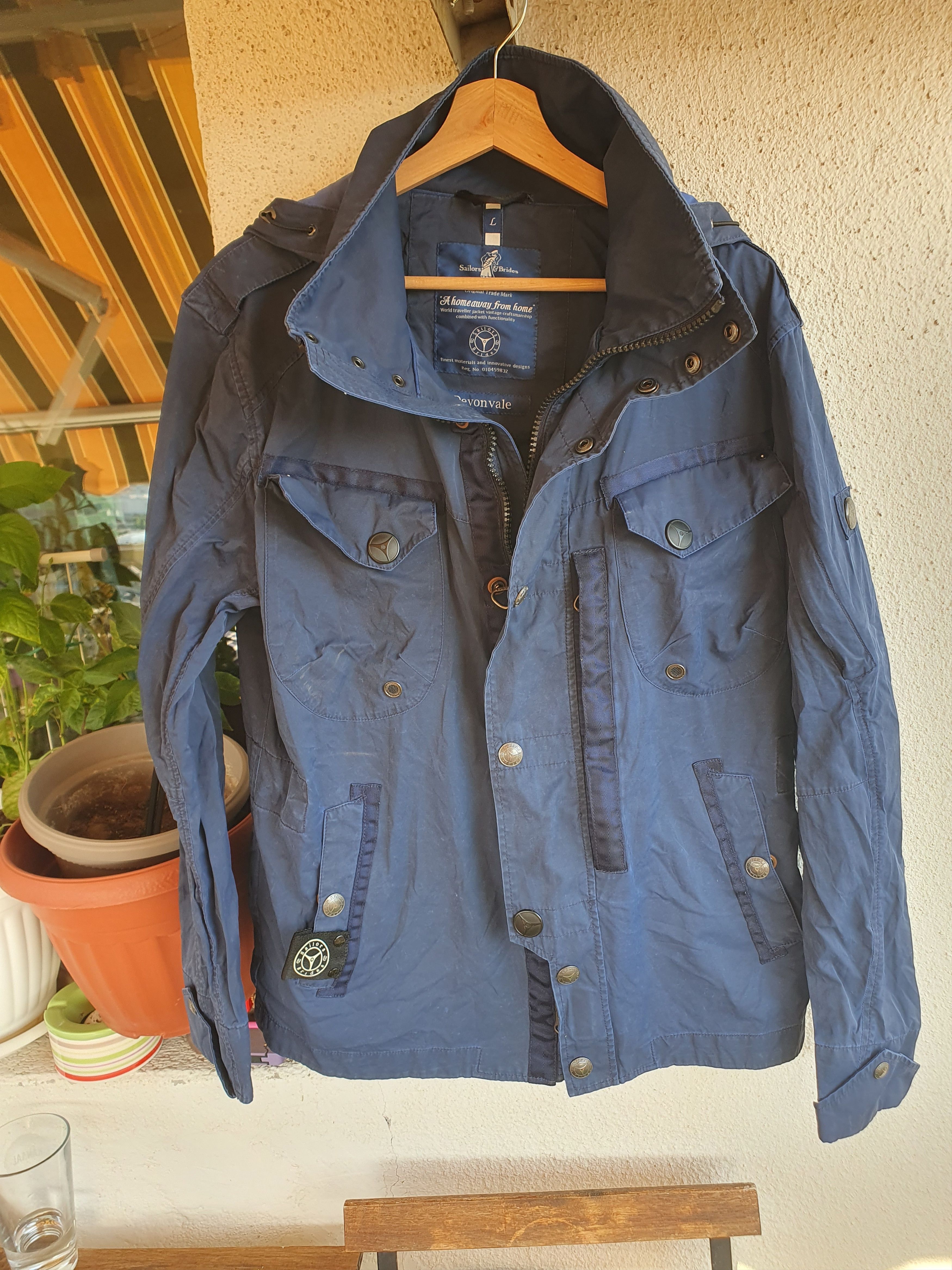 Other Sailors & Brides Devonvale Windbreaker Navy jacket sz L Size US L / EU 52-54 / 3 - 14 Thumbnail