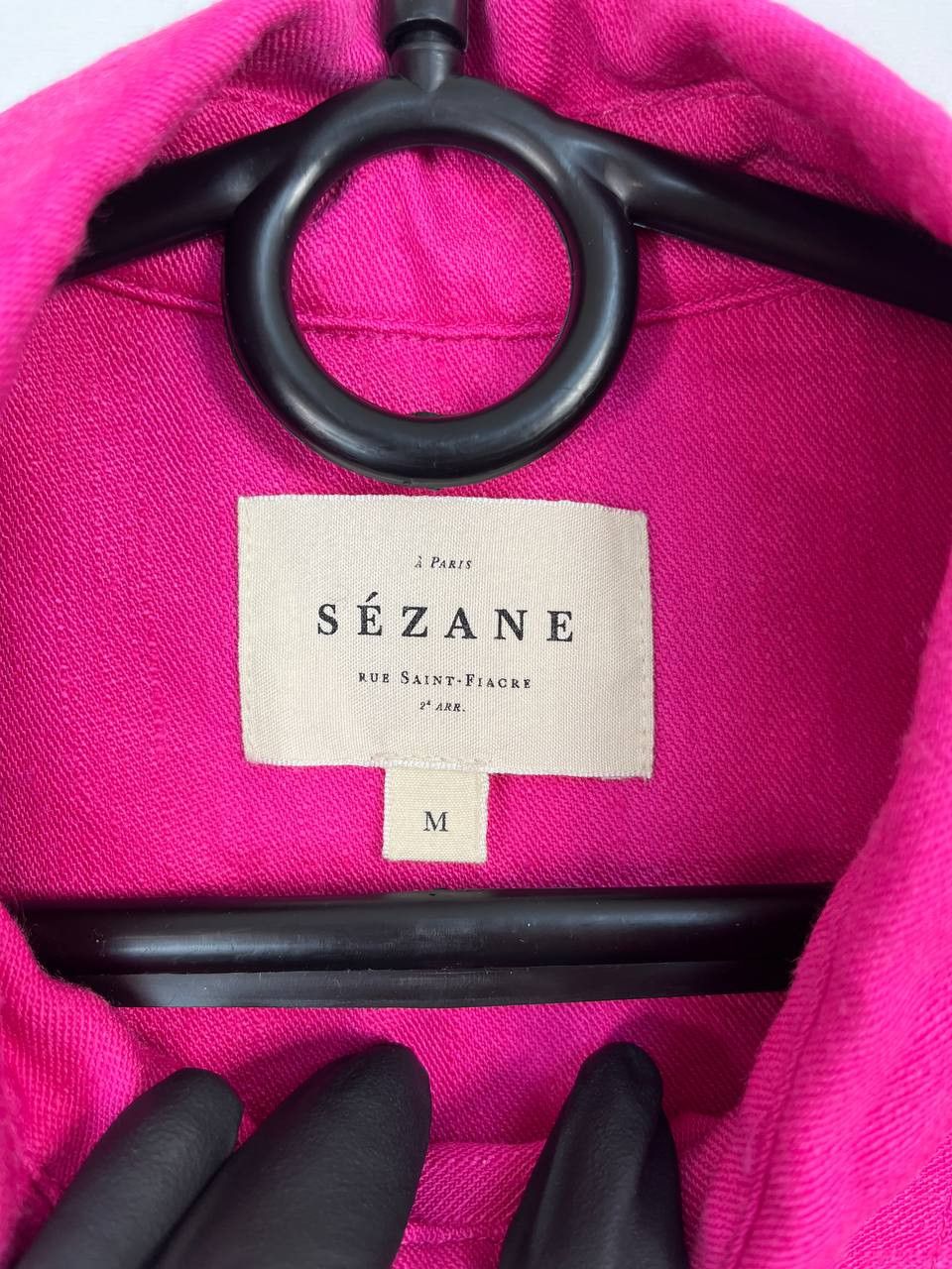 Sezane Sezane Pink Button Up Shirt Viscose Linen Short Sleeve M Size M / US 6-8 / IT 42-44 - 3 Thumbnail