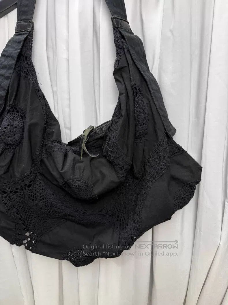Yohji Yamamoto Yohji Yamamoto Cutout Floral Crochet Dim Sum Bag Size ONE SIZE - 2 Thumbnail