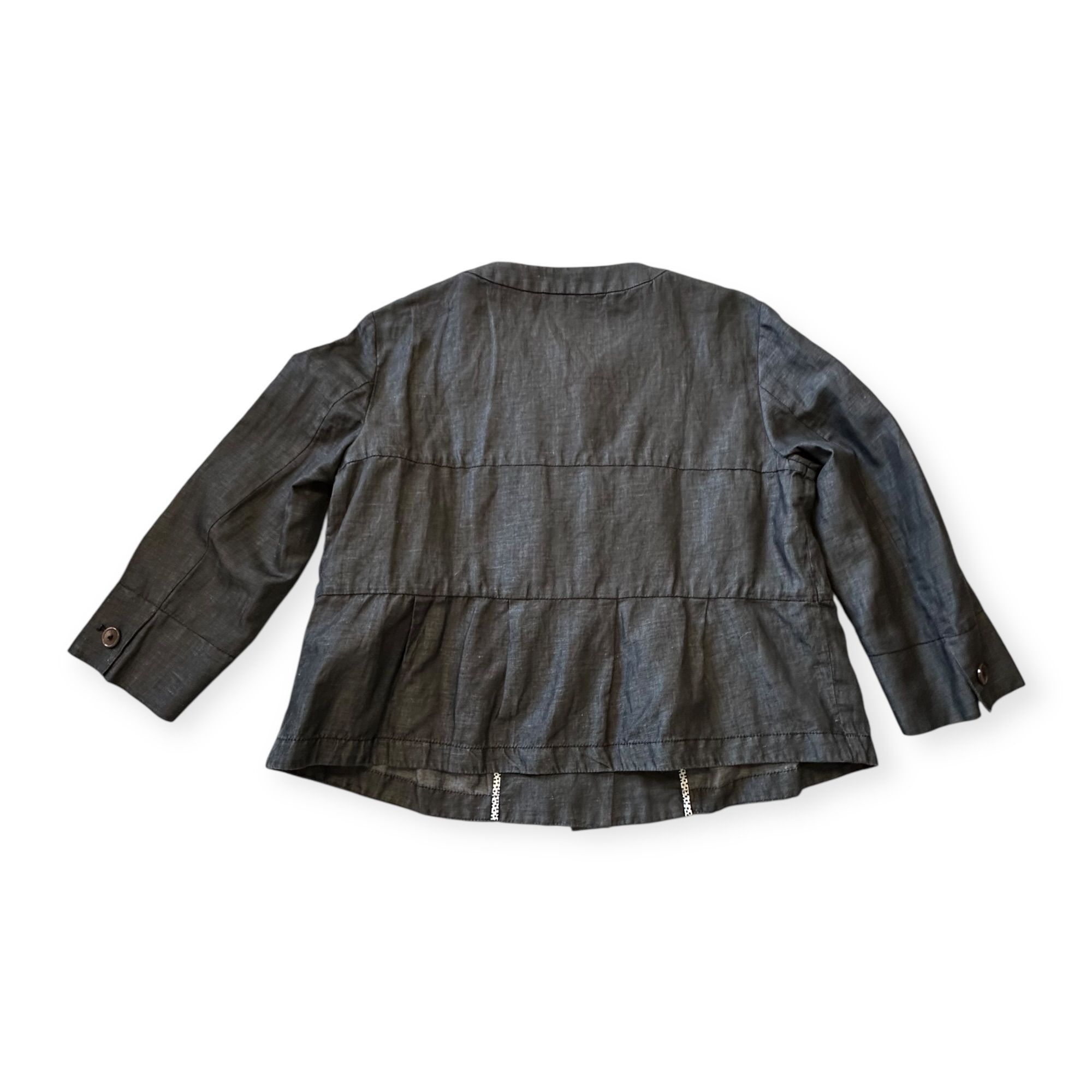 Weekend Max Mara Weekend Max Mara Linen Cotton Jacket EU42/US12 Size XL / US 12-14 / IT 48-50 - 6 Thumbnail