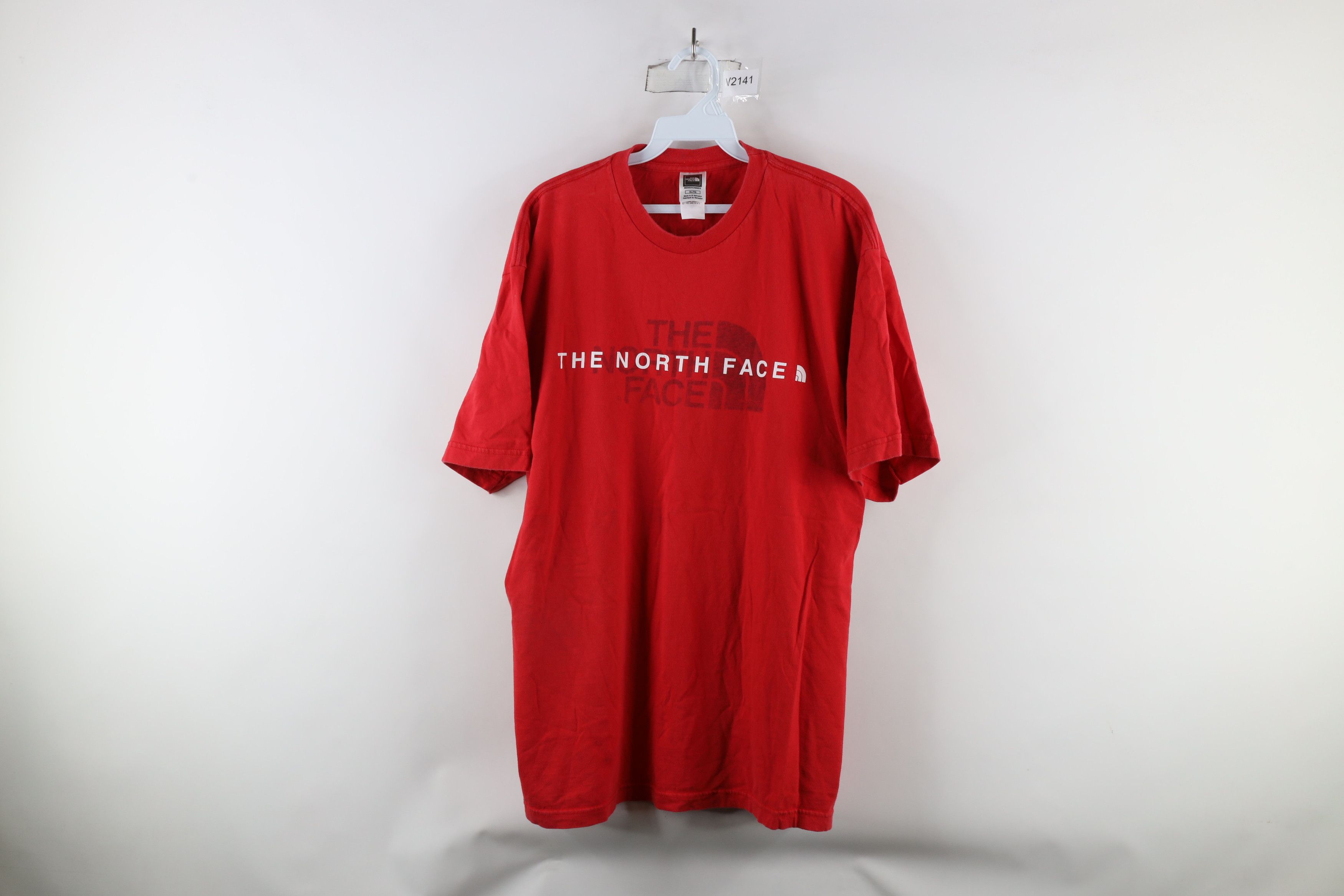 The North Face × Vintage Vintage The North Face Spell Out Big Logo T-Shirt Red Size US XXL / EU 58 / 5 - 1 Thumbnail