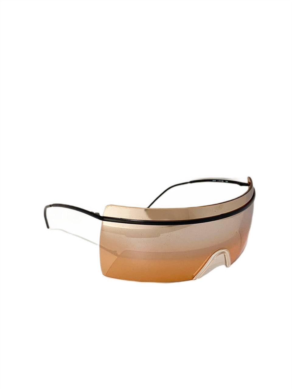 Chanel Chanel Logo Shield Wrap Visor Mask Mirrored Sunglasses 4045 Size ONE SIZE - 1 Thumbnail
