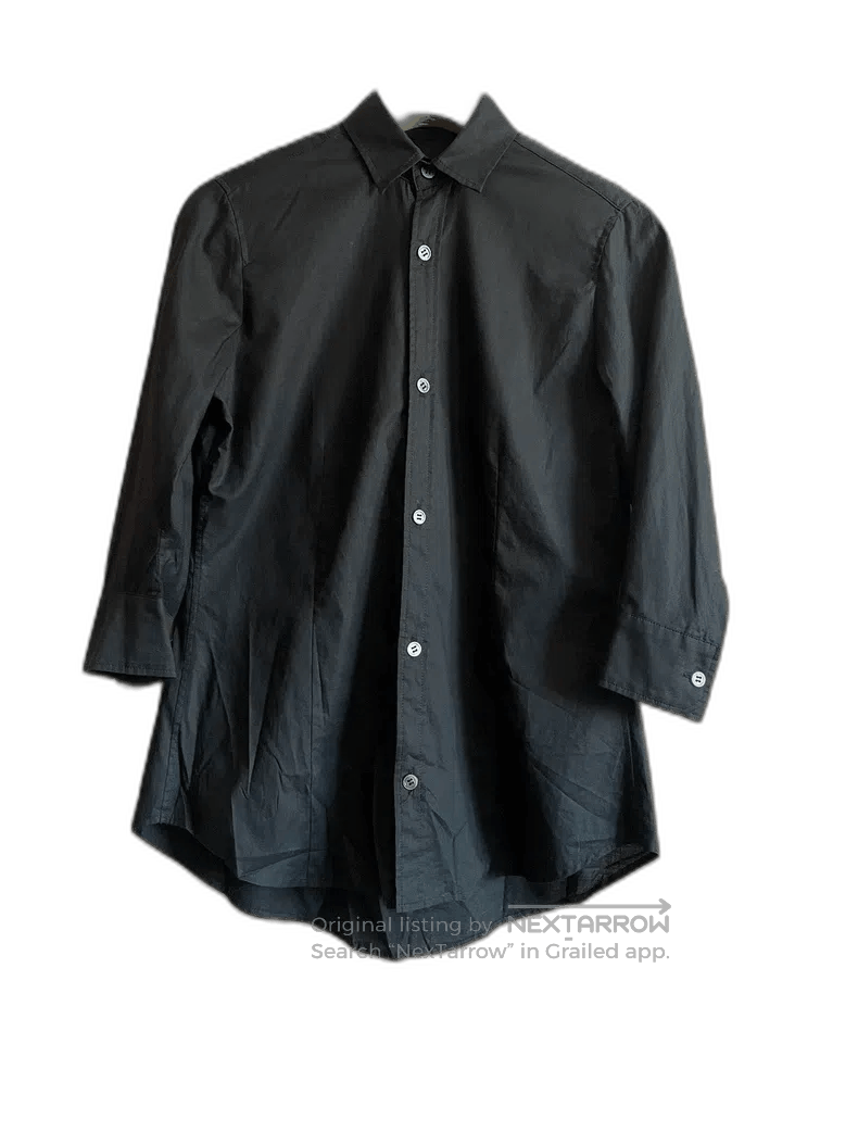 Yohji Yamamoto Yohji Yamamoto Vintage Black Shirt Size US XS / EU 42 / 0 - 1 Thumbnail