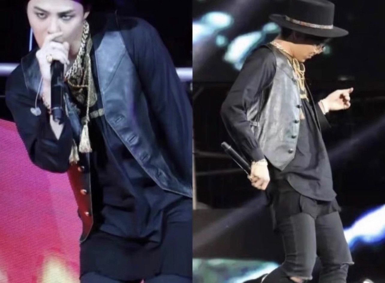 Saint Laurent Paris *RARE* Saint Laurent SS15 Psych Rock Leather Vest Sz. 50 Size US M / EU 48-50 / 2 - 6 Thumbnail
