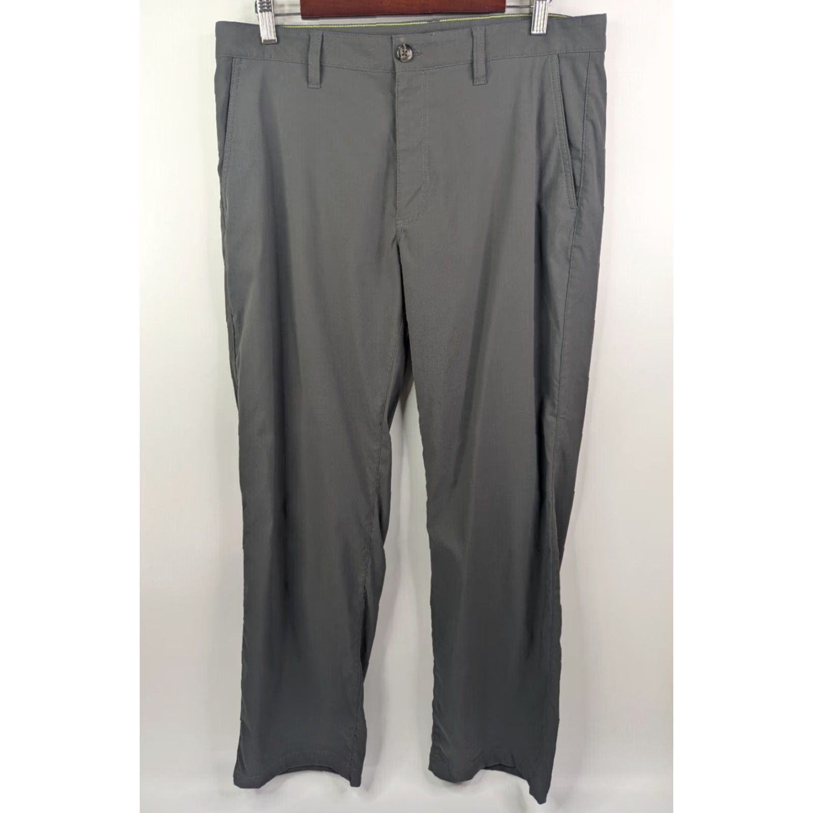 Eddie Bauer Eddie Bauer Chino Pants Mens 36 Regular Gray Nylon Spandex Flat Front Straight 30 Inseam 0391 Takeoff Hiking Outdoor Casual Vintage No Size US 36 / EU 52 - 2 Thumbnail